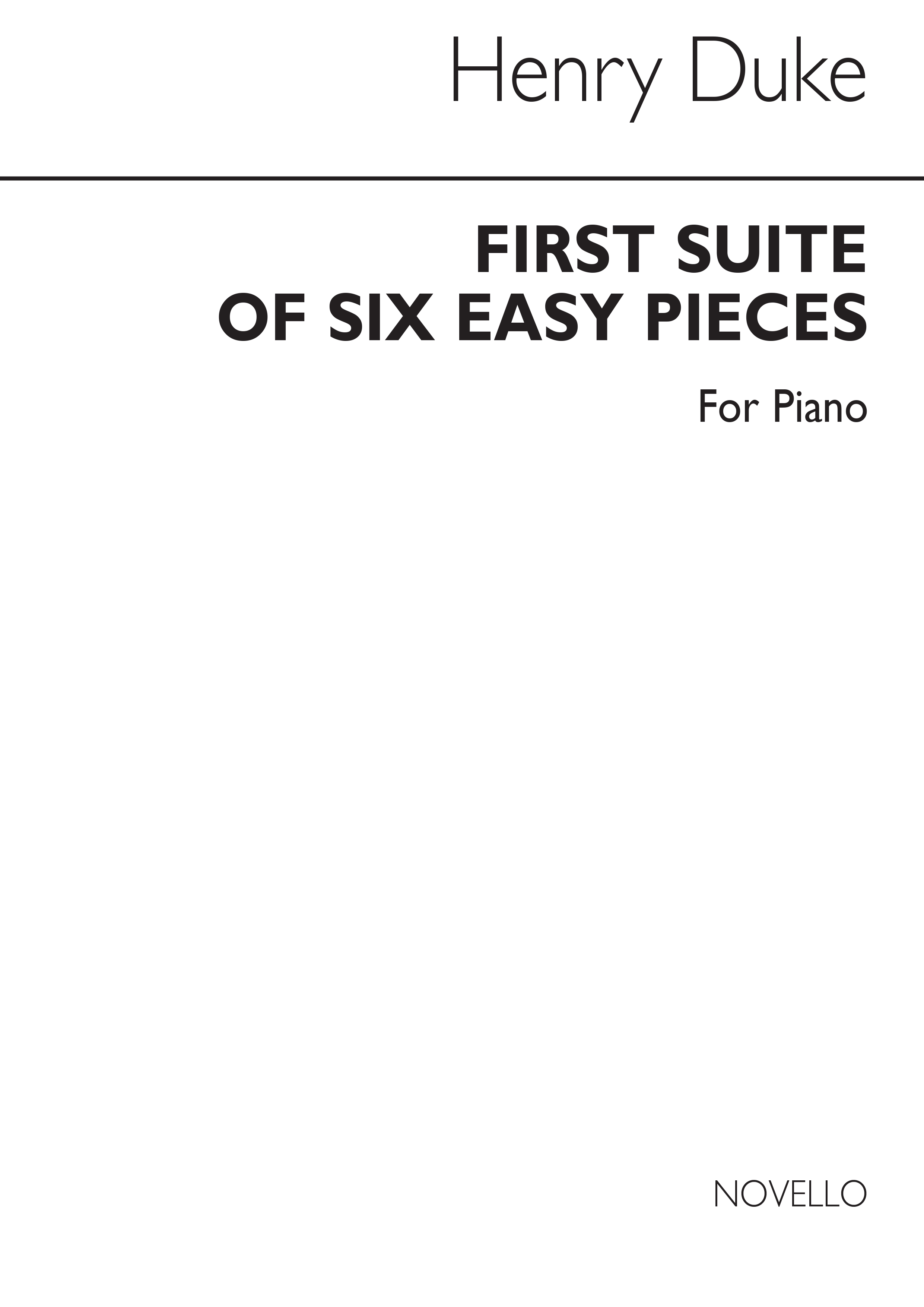 John Duke: First Suite Of Six Easy Pieces for Piano: Piano: Instrumental Work
