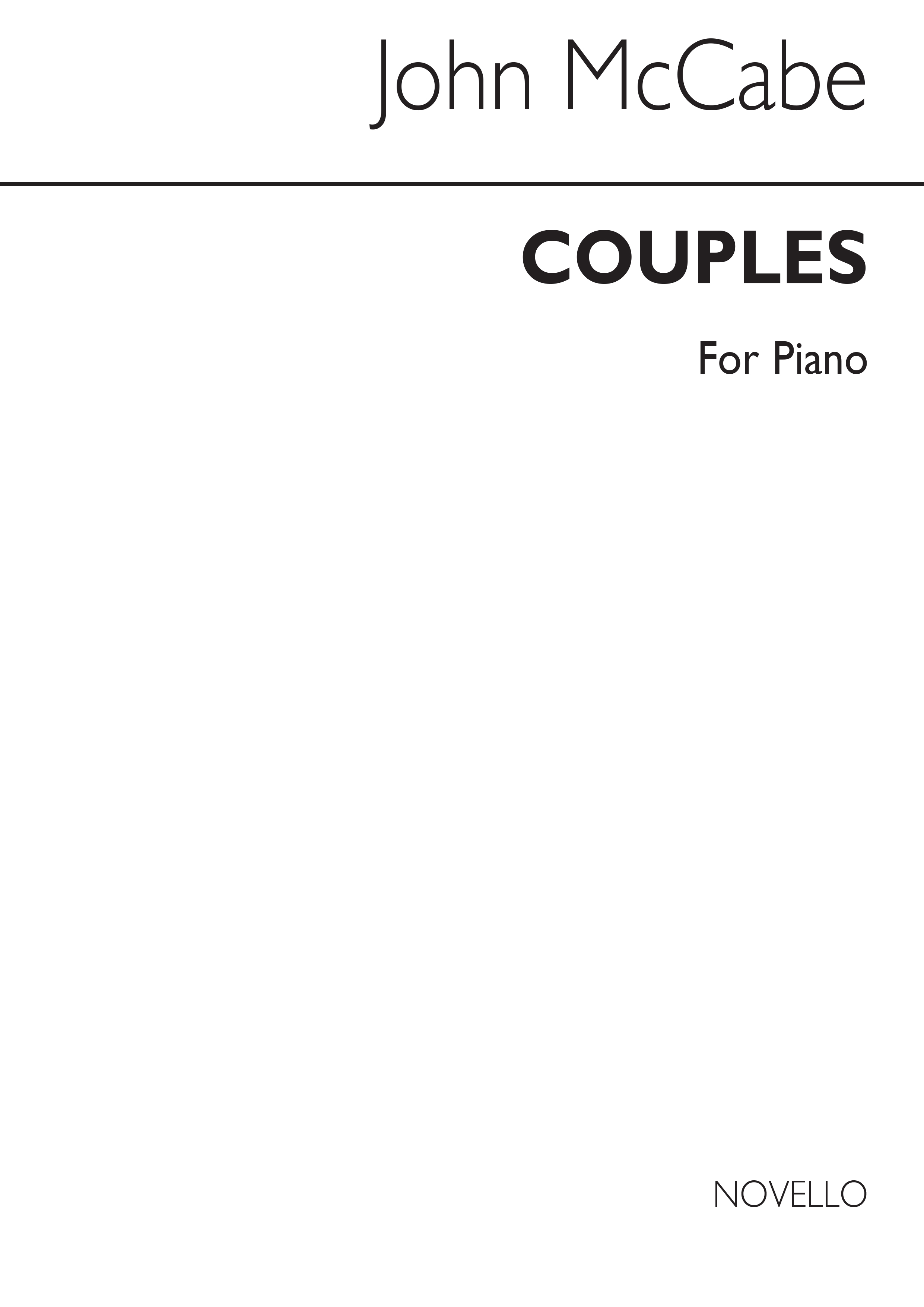 John McCabe: Couples for Piano: Piano: Instrumental Work