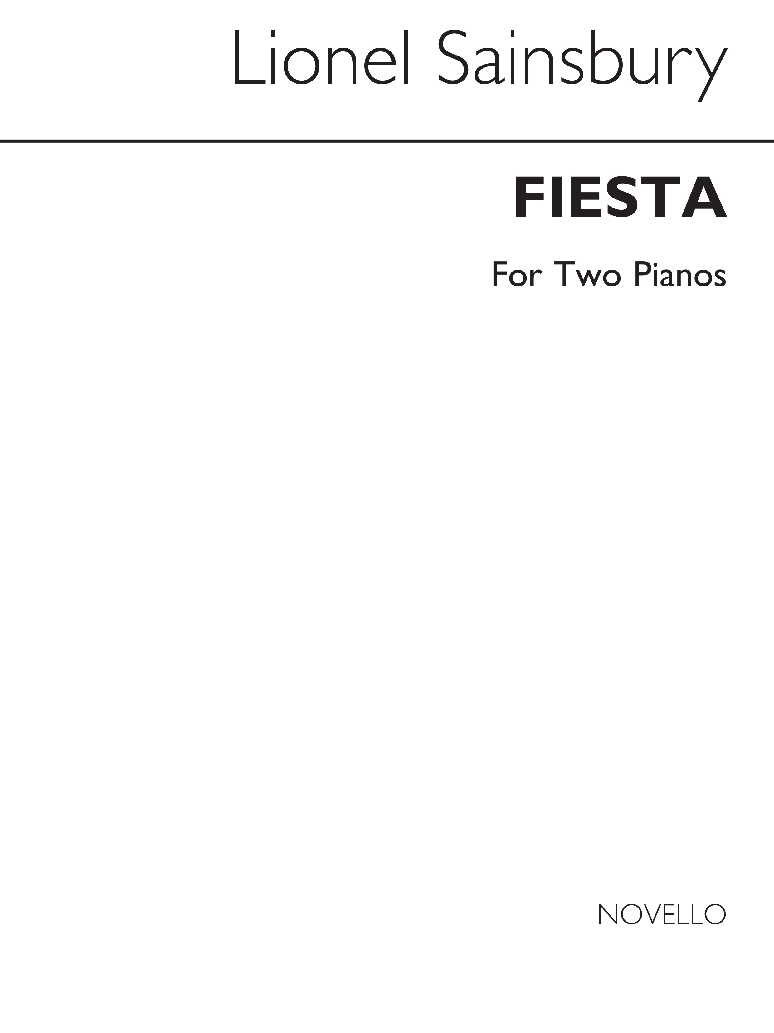 Lionel Sainsbury: Fiesta For Two Pianos: Piano Duet: Instrumental Work