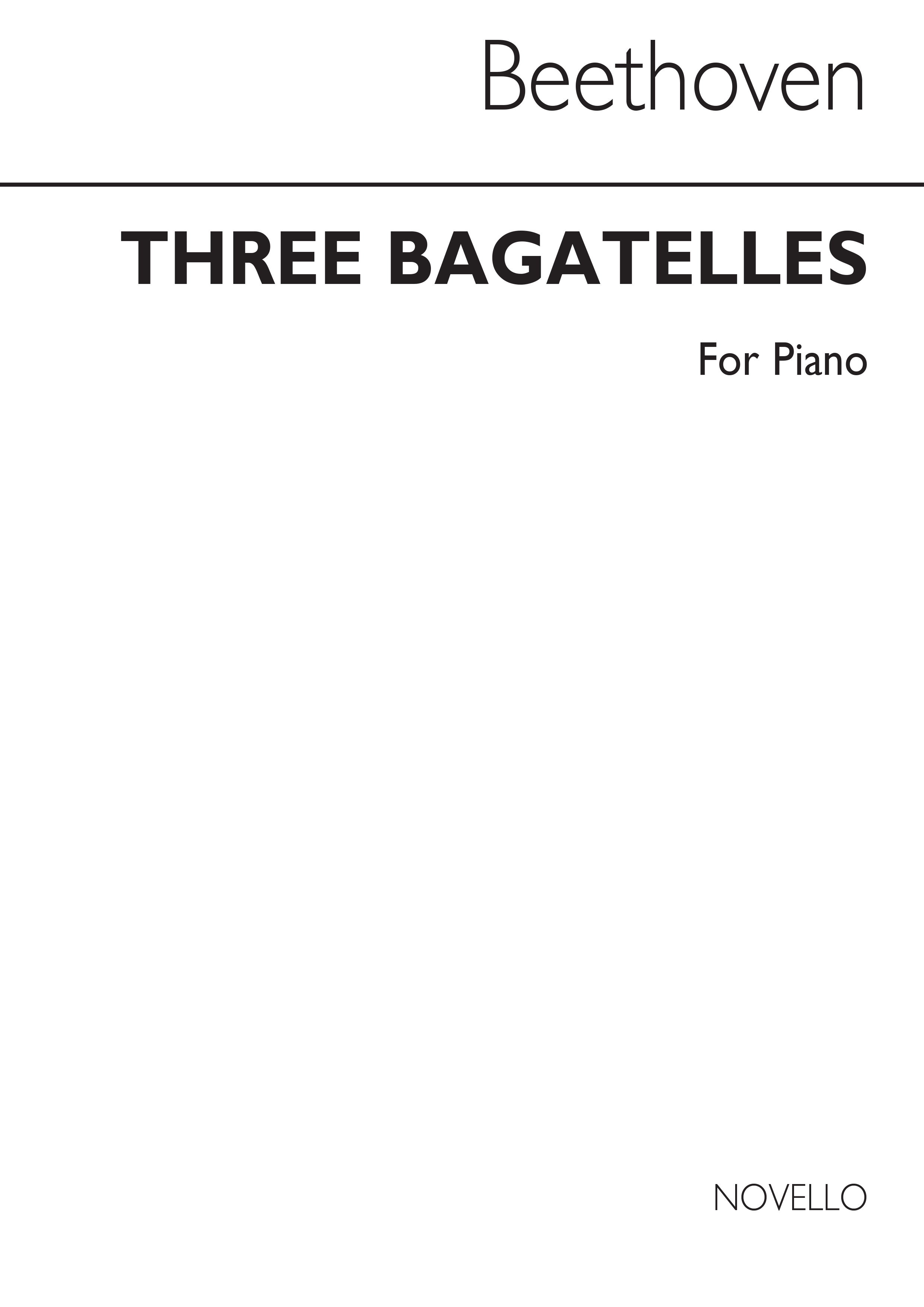 Ludwig van Beethoven: Bagatelles (Arr. Barry Cooper): Piano: Instrumental Album