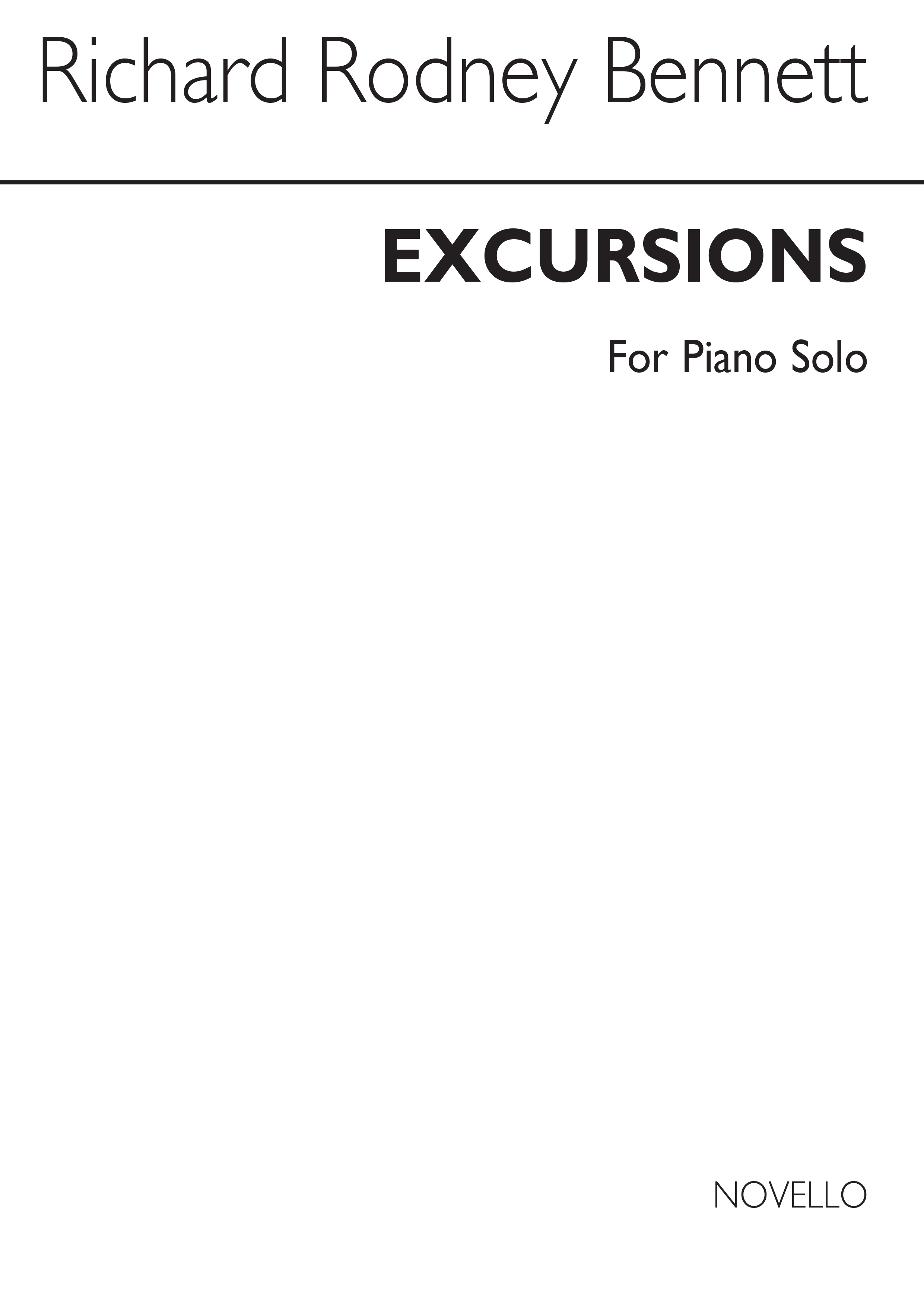 Richard Rodney Bennett: Excursions For Piano Solo: Piano: Instrumental Work