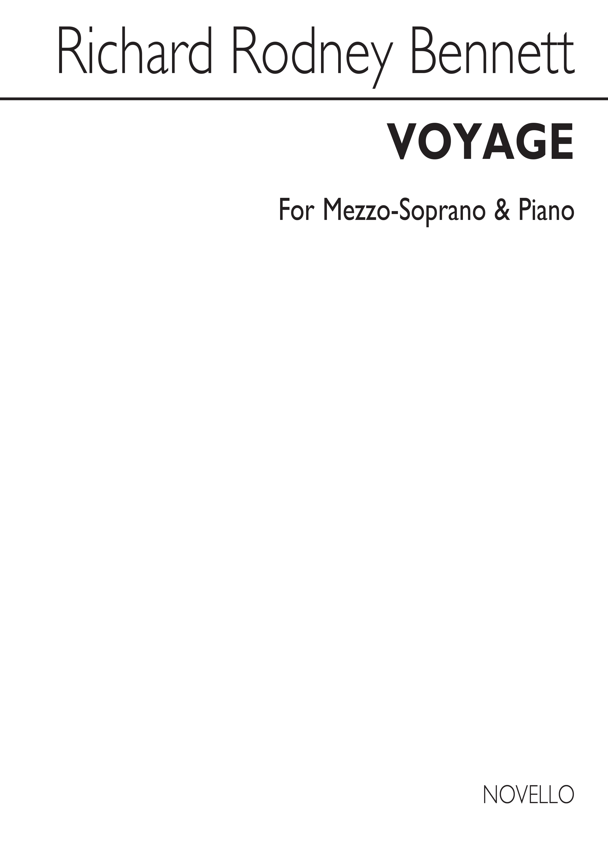 Richard Rodney Bennett: Voyage: Voice: Vocal Work