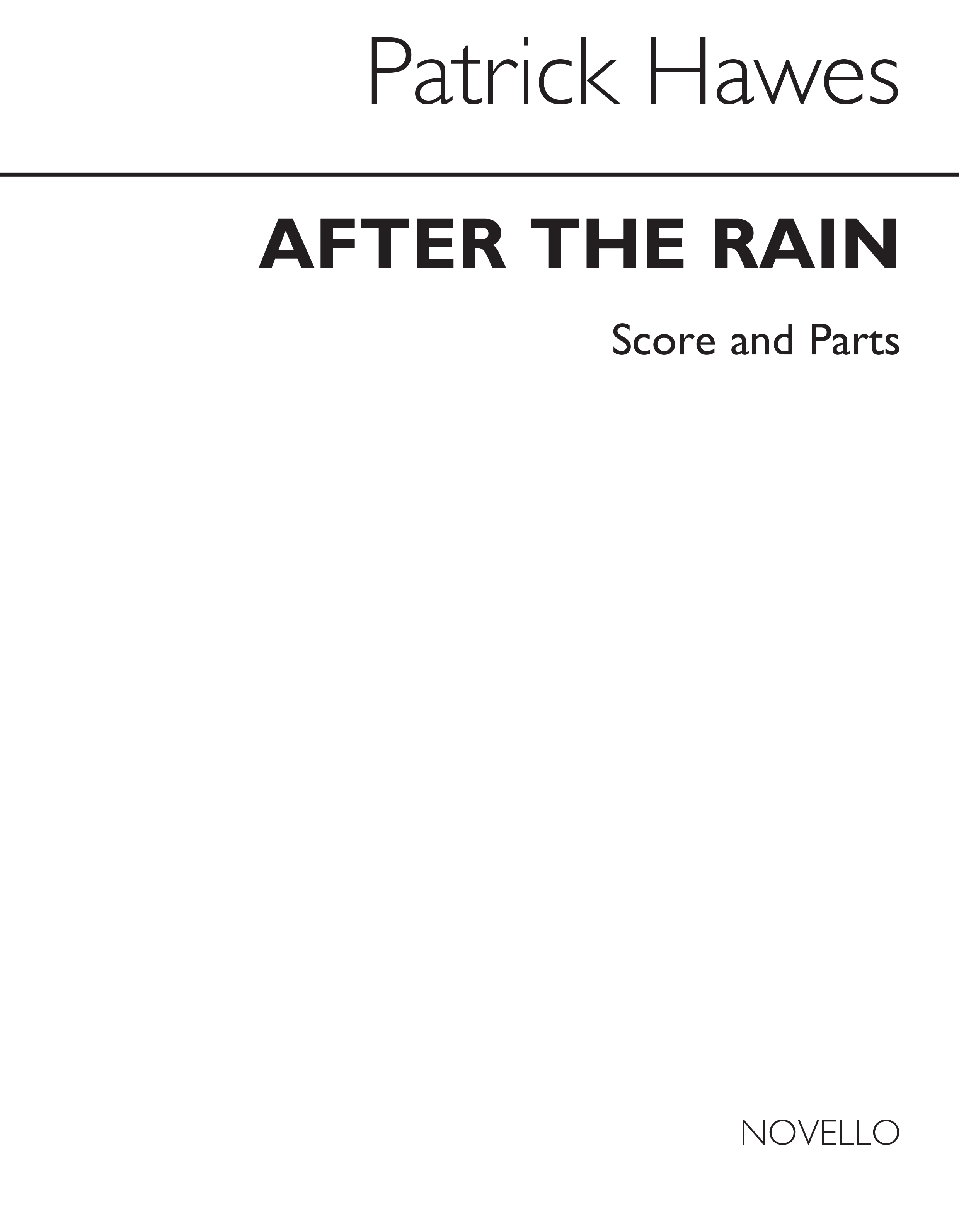 Patrick Hawes: After The Rain - Piano Quintet: Ensemble: Score and Parts