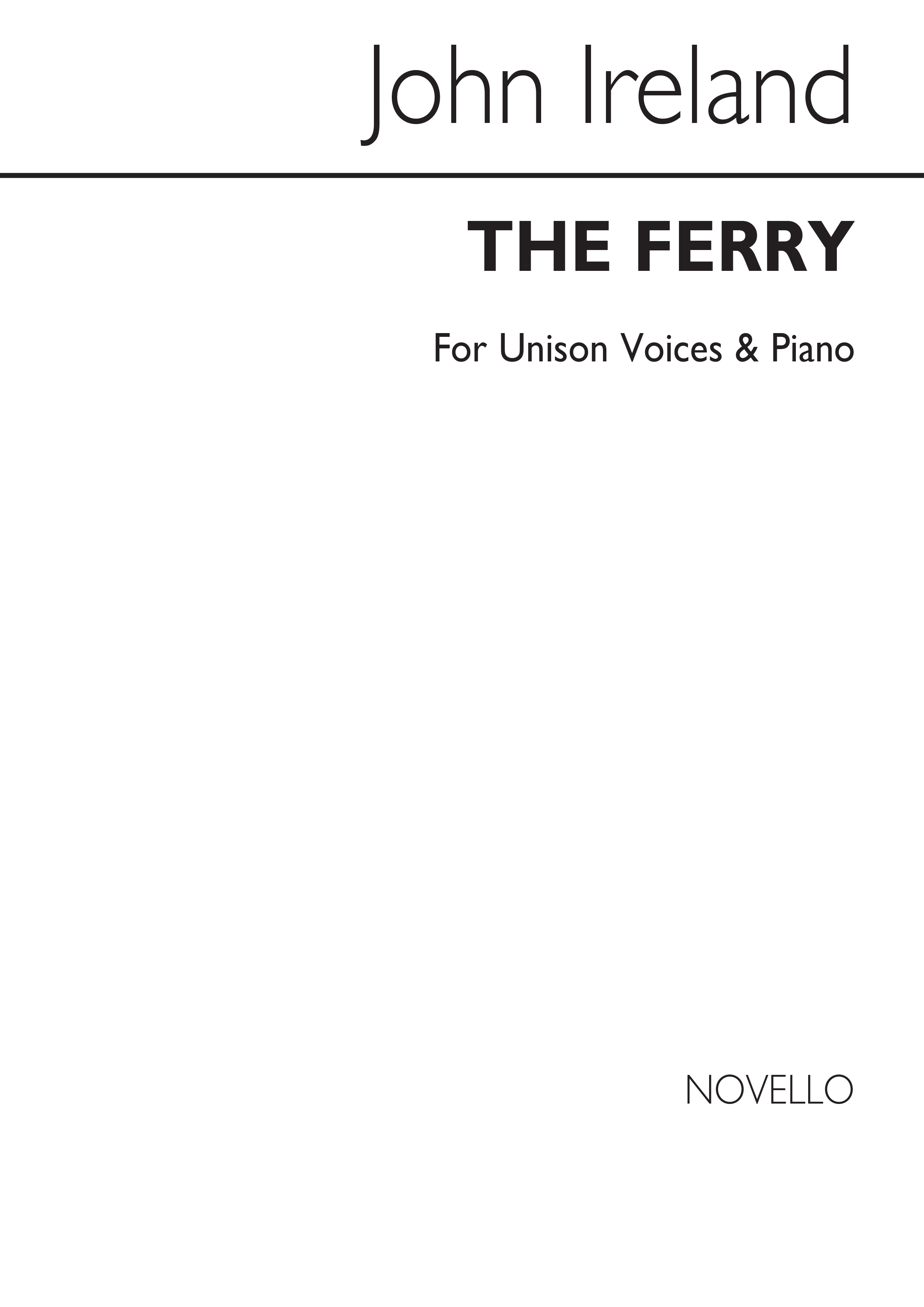 John Ireland: Ferry: Voice: Vocal Score
