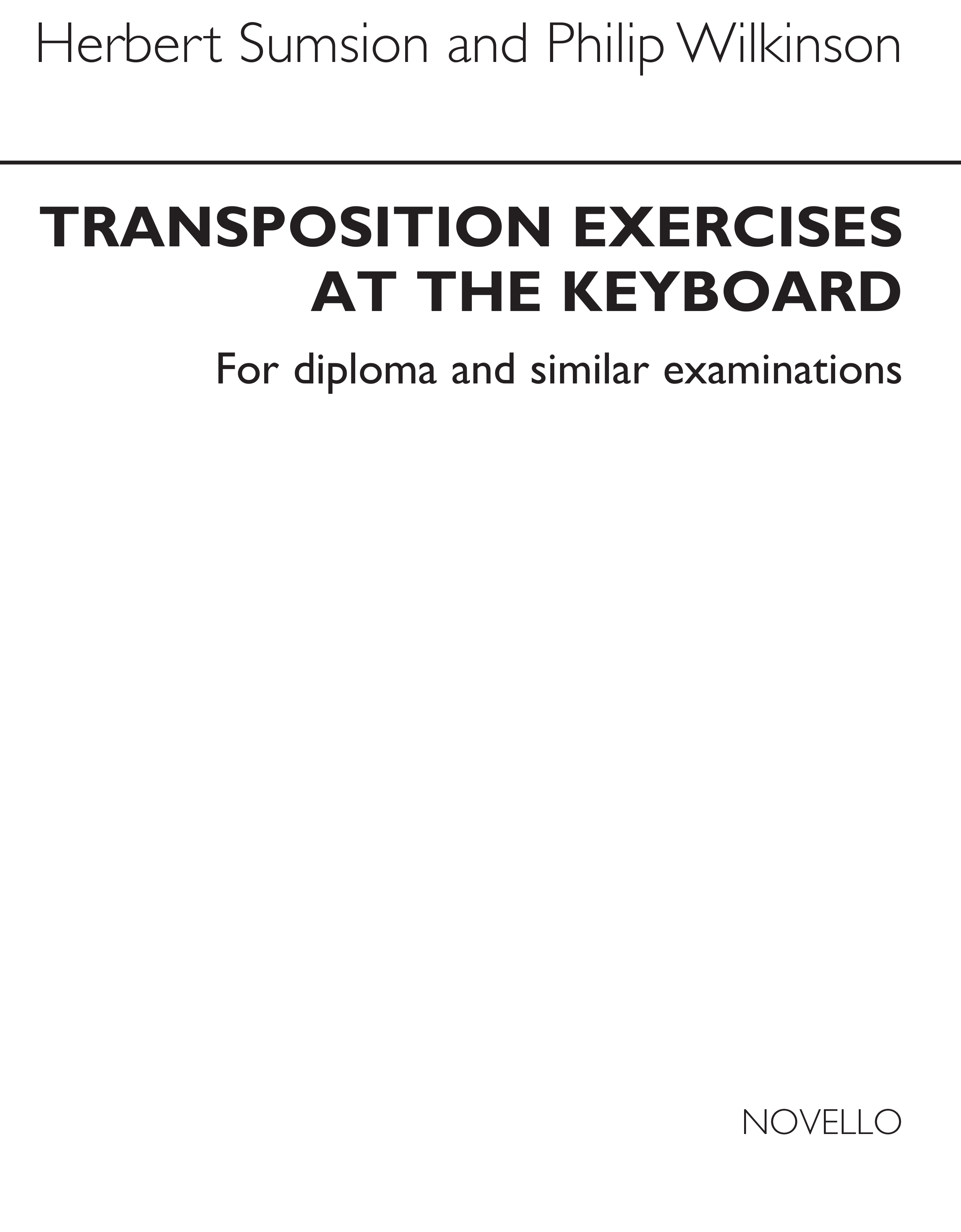 Herbert Sumsion: Transposition Exercises At The Keyboard: Organ: Instrumental