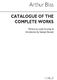 Arthur Bliss: Catalogue Of The Complete Works: Reference