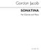 Gordon Jacob: Sonatina For Viola And Piano (Clarinet and Piano): Clarinet: