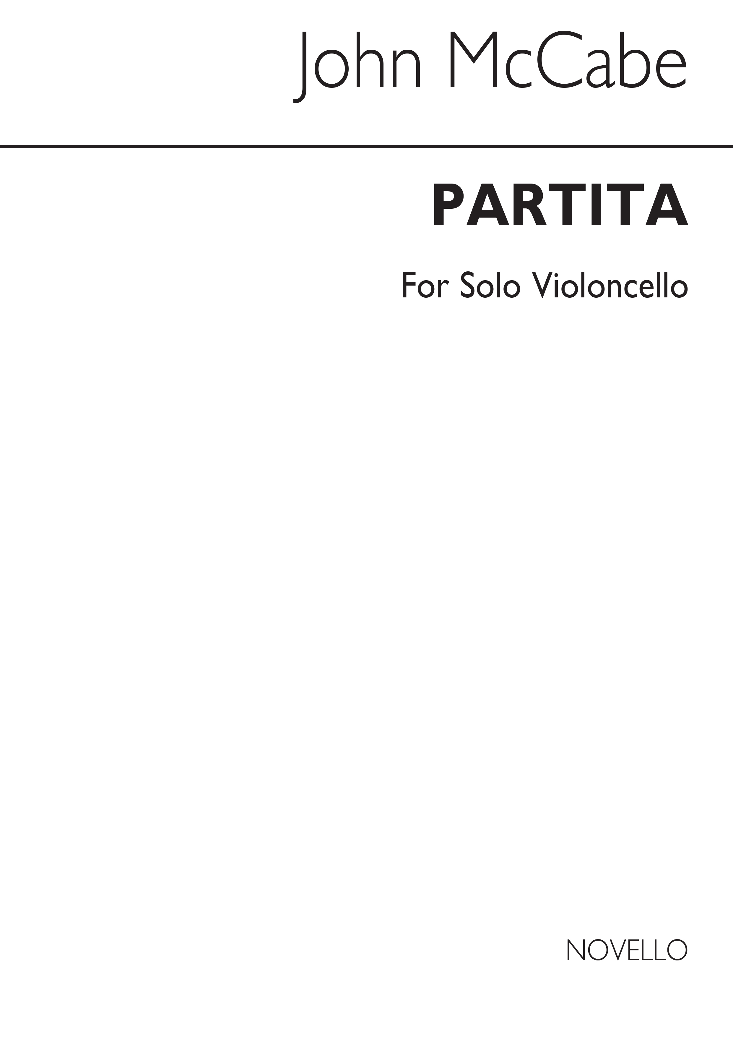 John McCabe: Partita For Solo Cello (1966): Cello