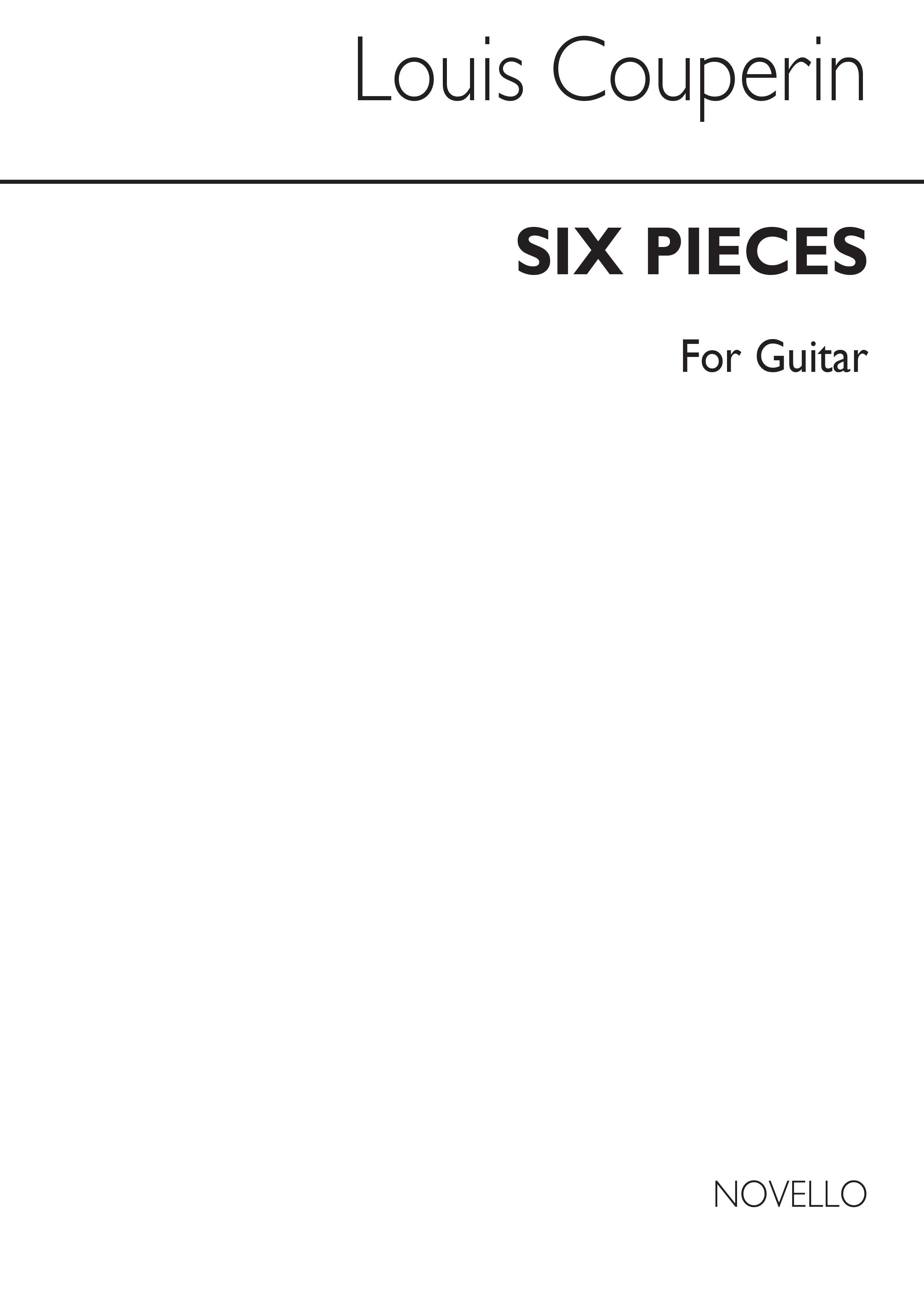 Louis Couperin: Six Pieces for Guitar (arr. Duarte): Guitar: Instrumental Work