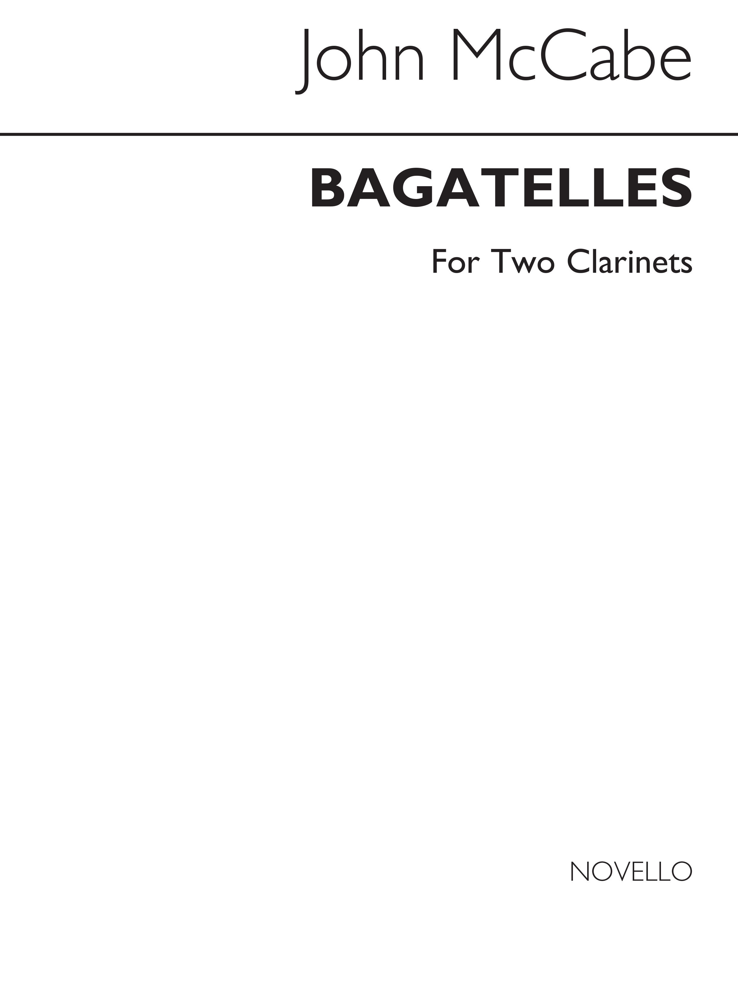 John McCabe: John Bagatelles for Two Clarinets: Clarinet: Instrumental Work