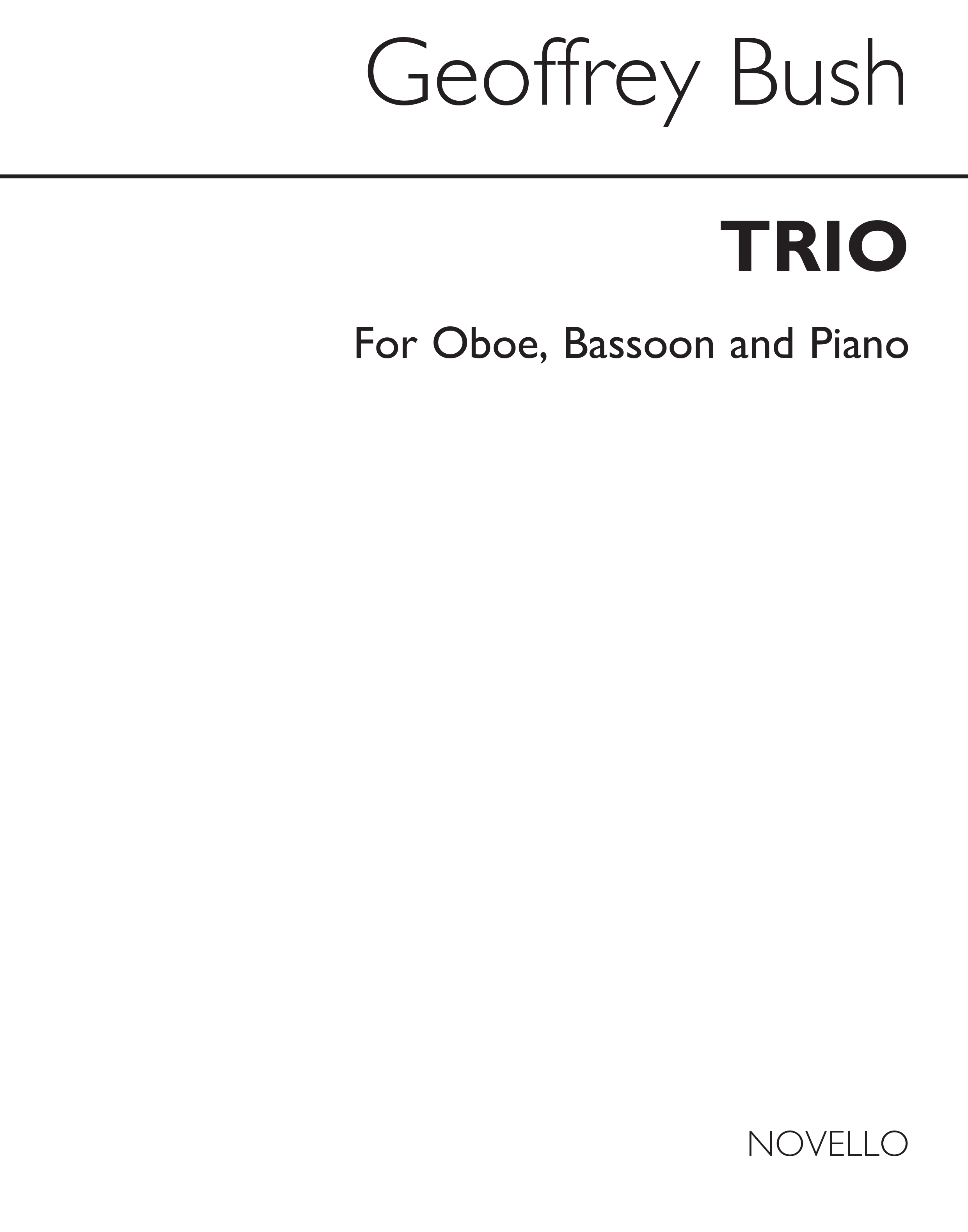 Geoffrey Bush: Trio: Piano Trio: Instrumental Work