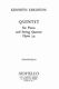 Kenneth Leighton: Piano Quintet Op.34: Piano Quintet: Score and Parts