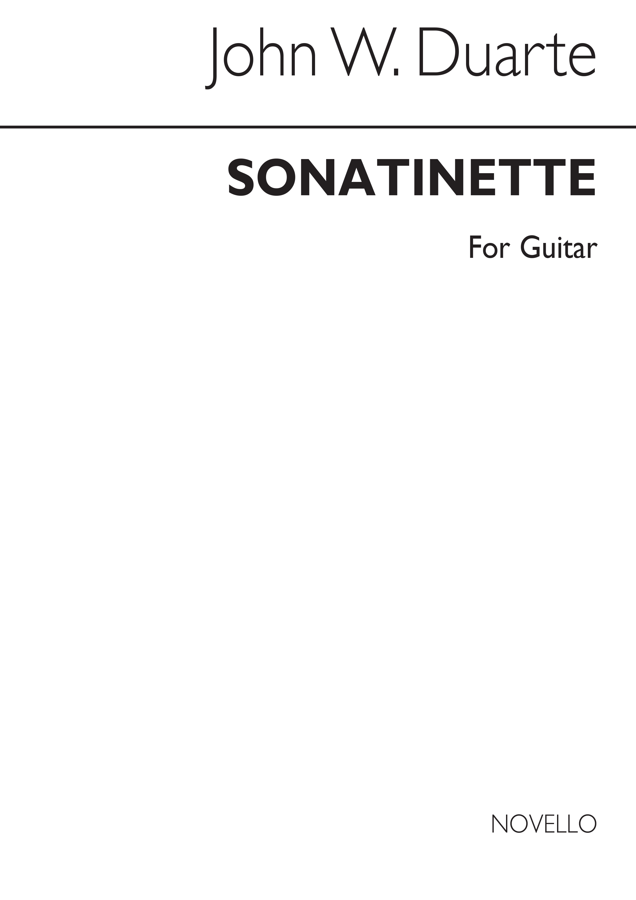 John W. Duarte: Sonatinette For Guitar: Guitar: Instrumental Work