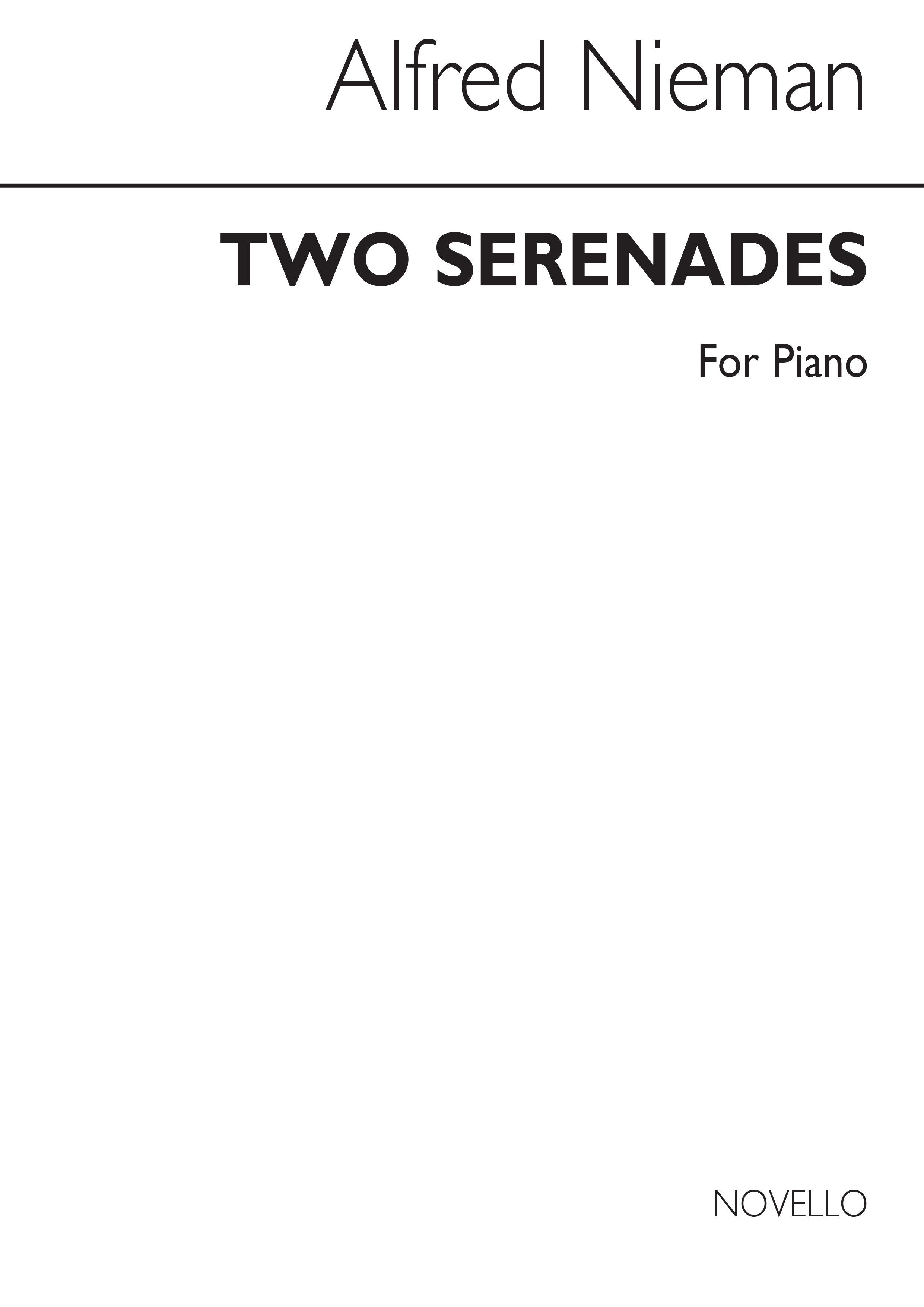 Alfred Nieman: Two Serenades for Piano: Piano: Instrumental Work