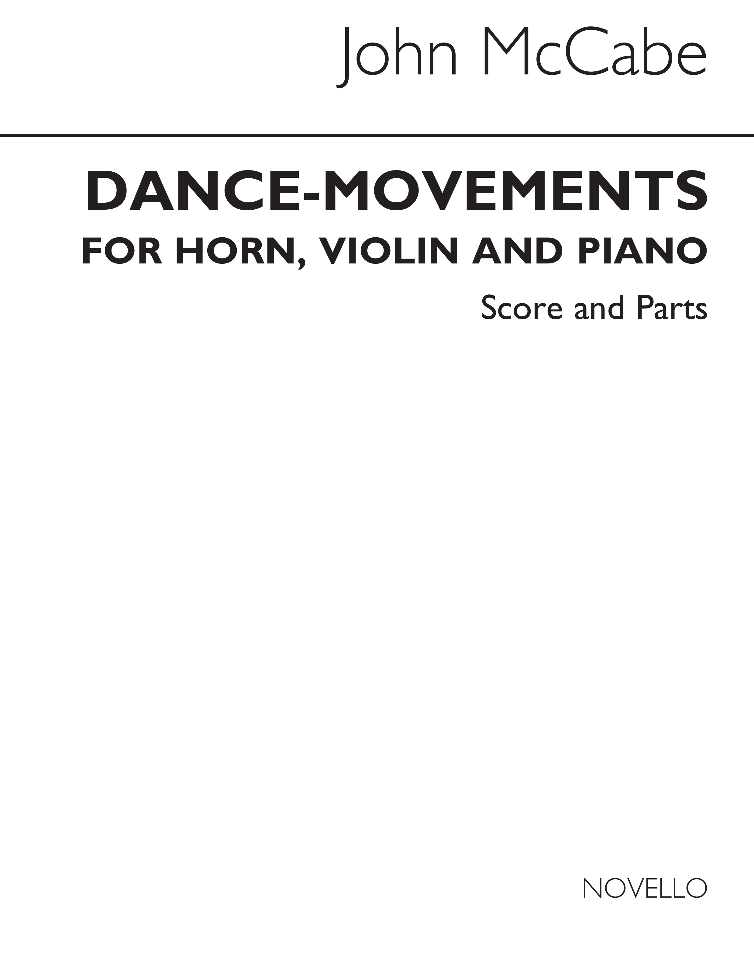 John McCabe: Dance-Movements: Piano Trio: Instrumental Work
