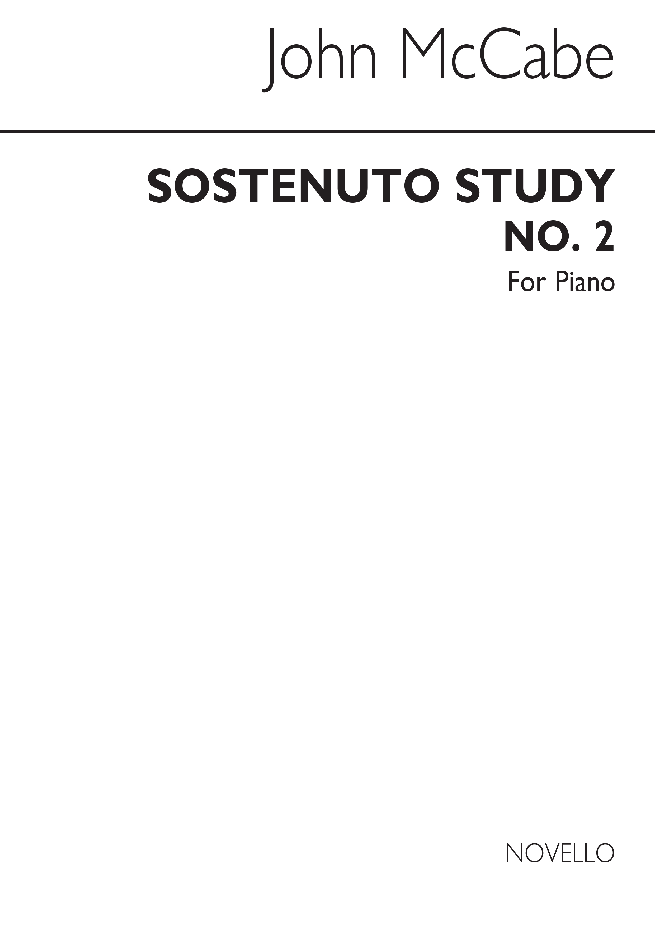 John McCabe: Sostenuto Study No.2: Piano: Instrumental Work