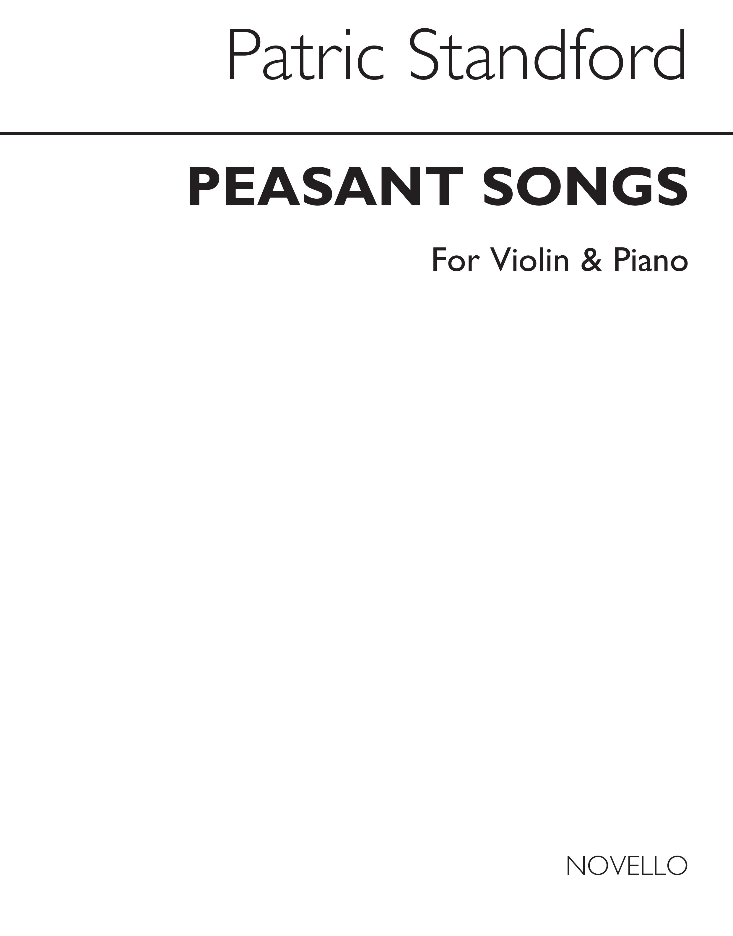 Patric Standford: Peasant Songs for Violin And Piano: Violin: Instrumental Work