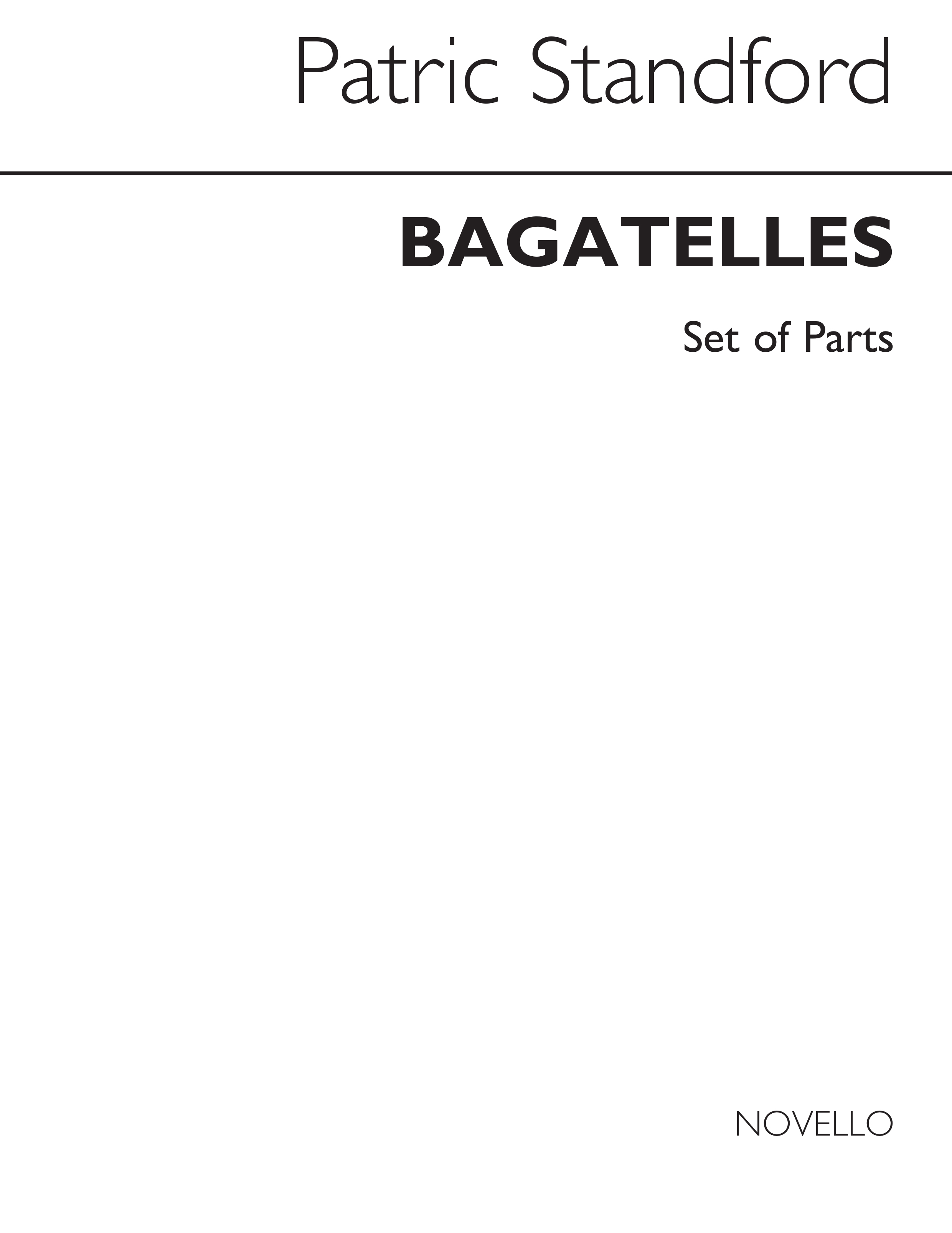 Patric Standford: Bagatelles For String Quartet (Parts): String Quartet: