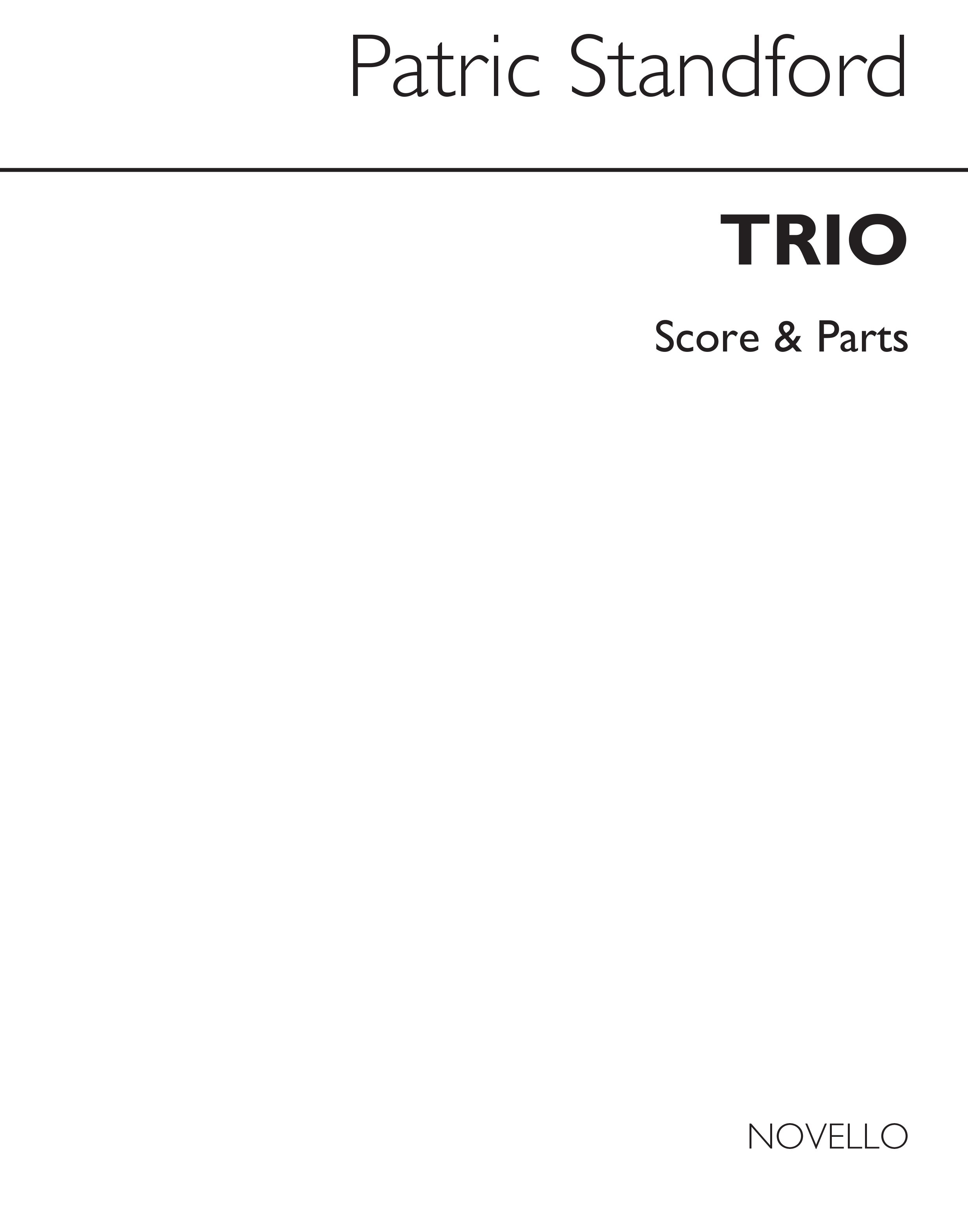 Patric Standford: Piano Trio (Parts): Piano Trio: Instrumental Work