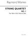 Raymond Warren: String Quartet No.1: String Quartet: Instrumental Work