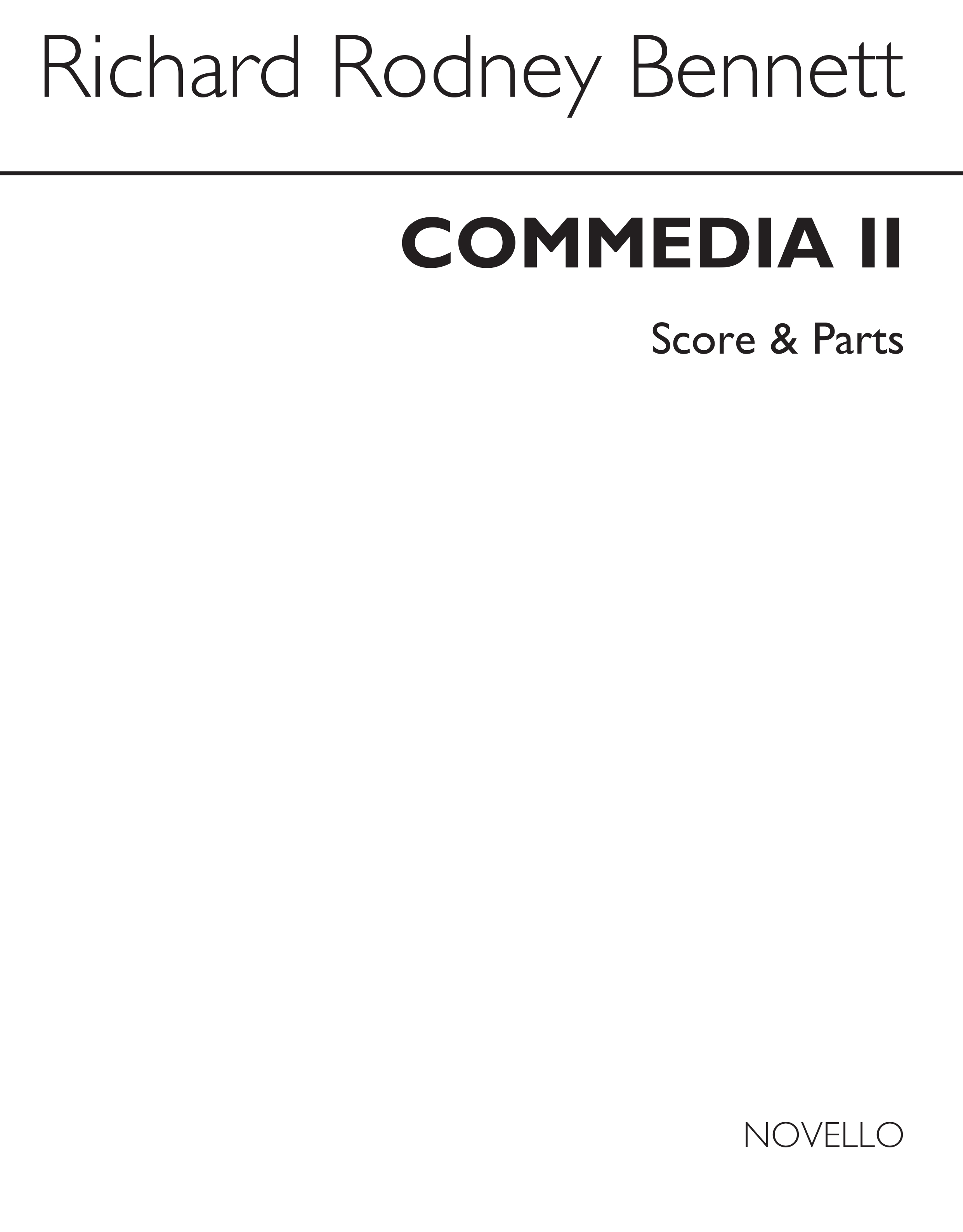 Richard Rodney Bennett: Commedia II: Chamber Ensemble: Instrumental Work