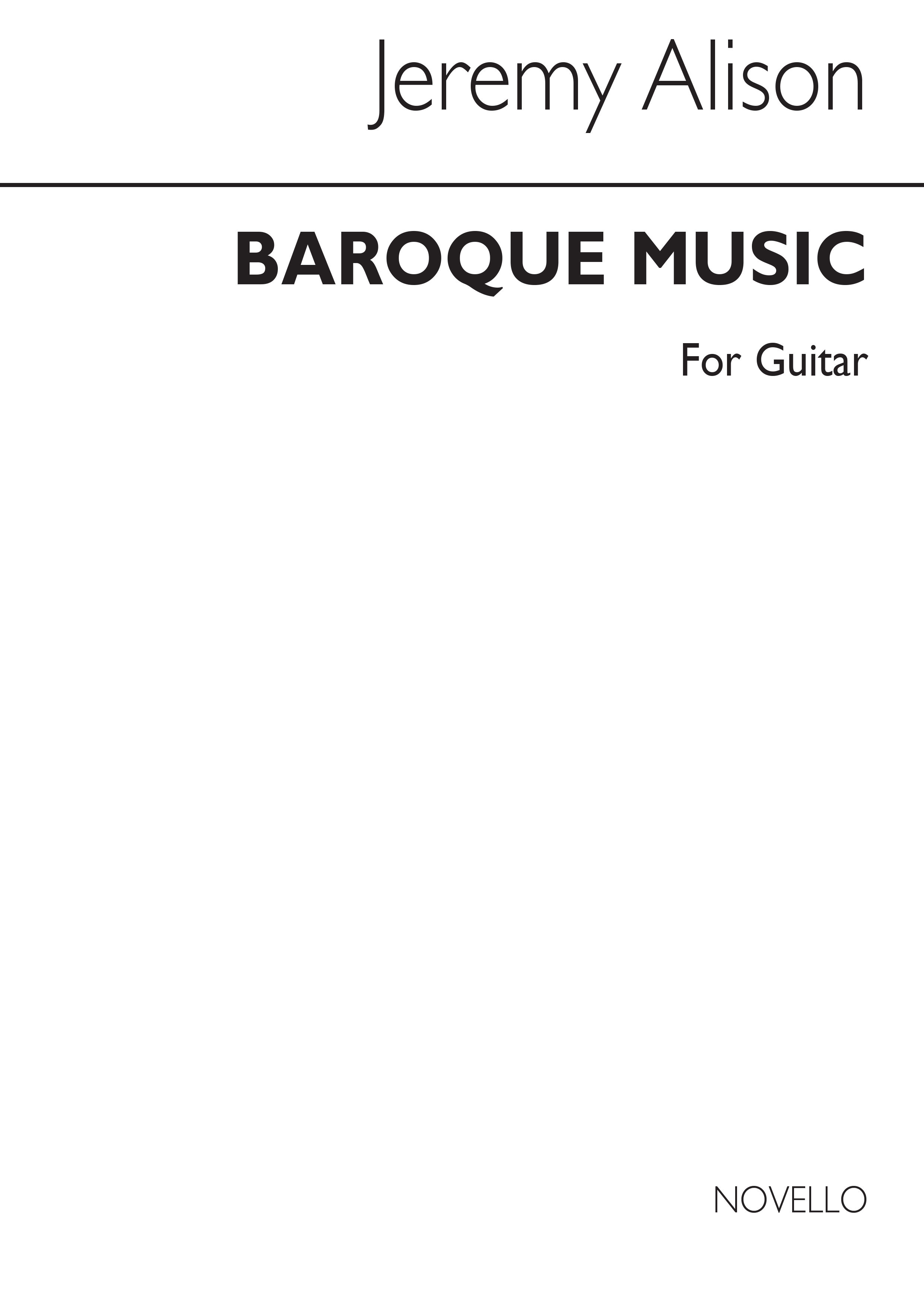 Baroque Music For Guitar: Guitar: Instrumental Album