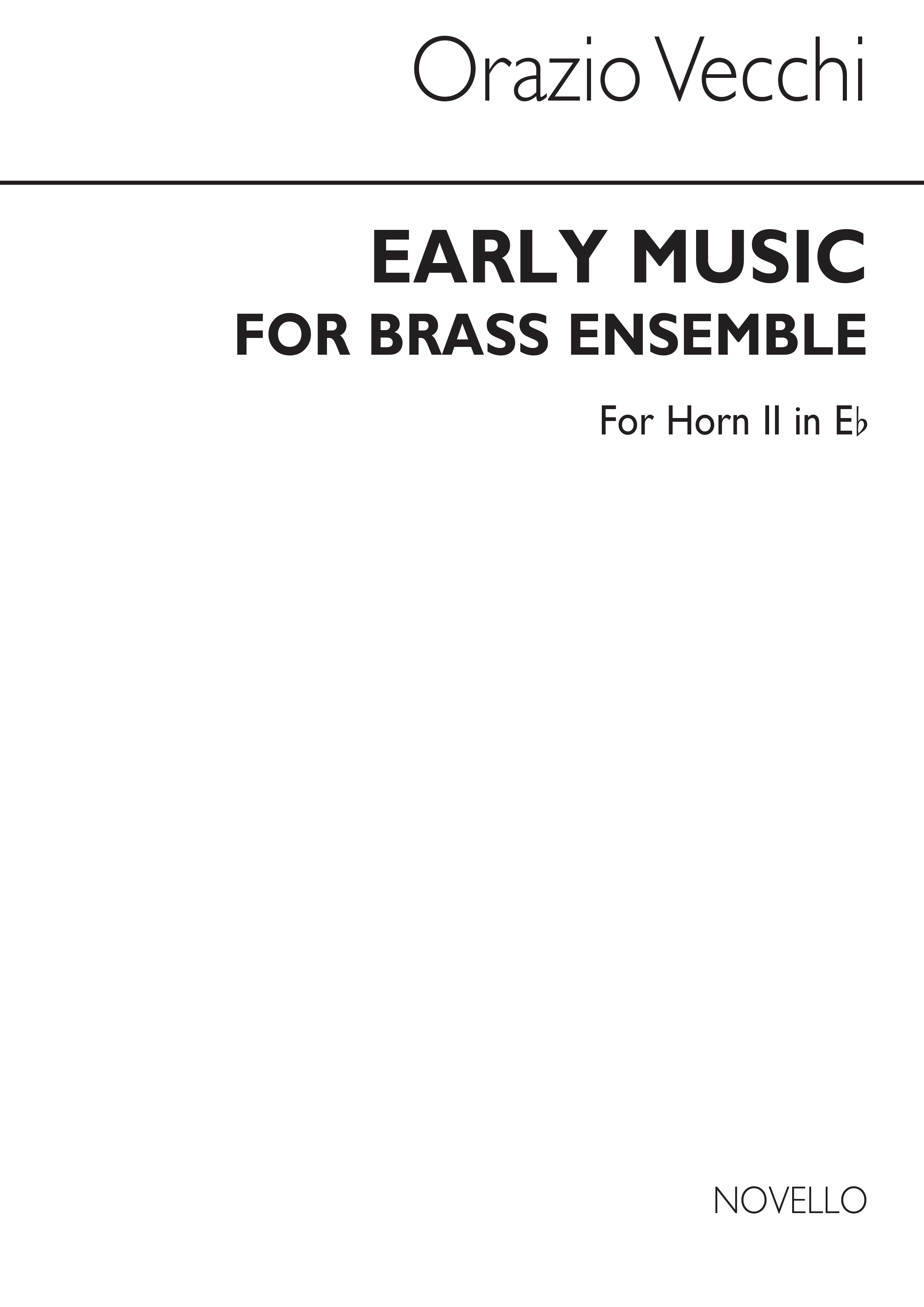 Lawson: Early Music For Brass Ensemble (Horn2 In Eb Part): Brass Ensemble: