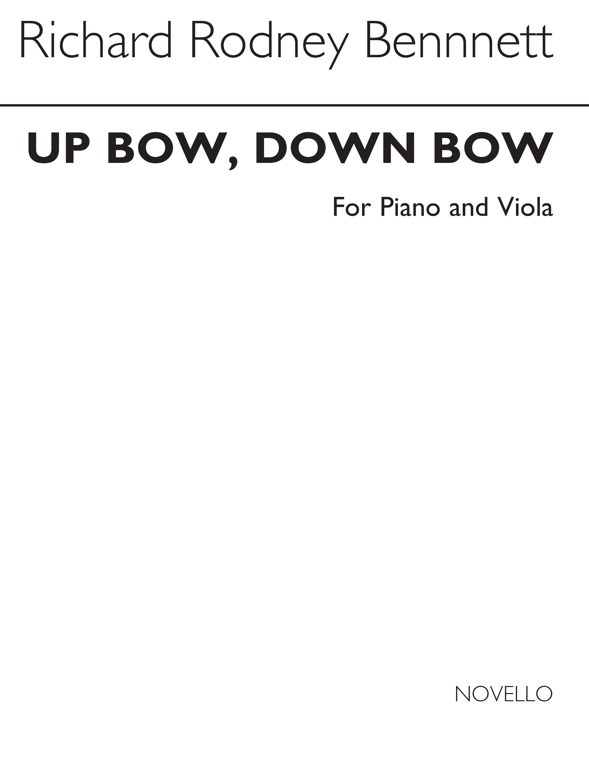 Richard Rodney Bennett: Up Bow Down Bow: Viola: Instrumental Album