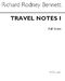 Richard Rodney Bennett: Travel Notes for String Quartet - Book 1: String