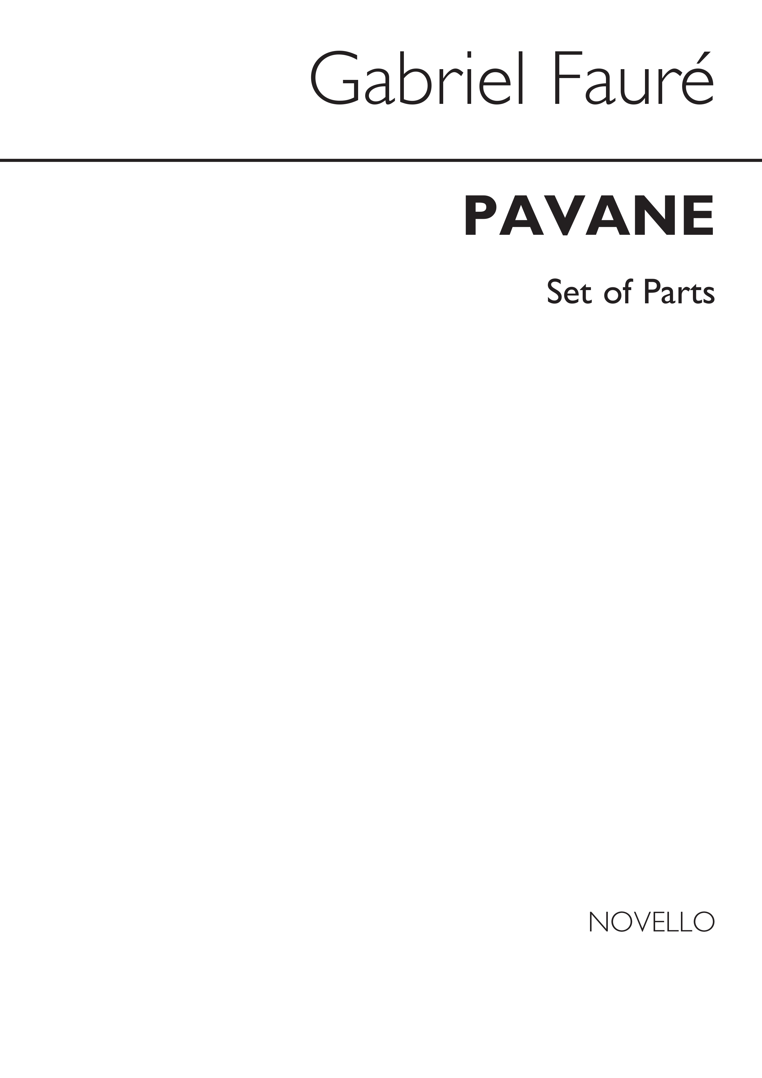 Gabriel Fauré: Pavane Op.50 (Recorder Parts): Recorder Ensemble: Instrumental
