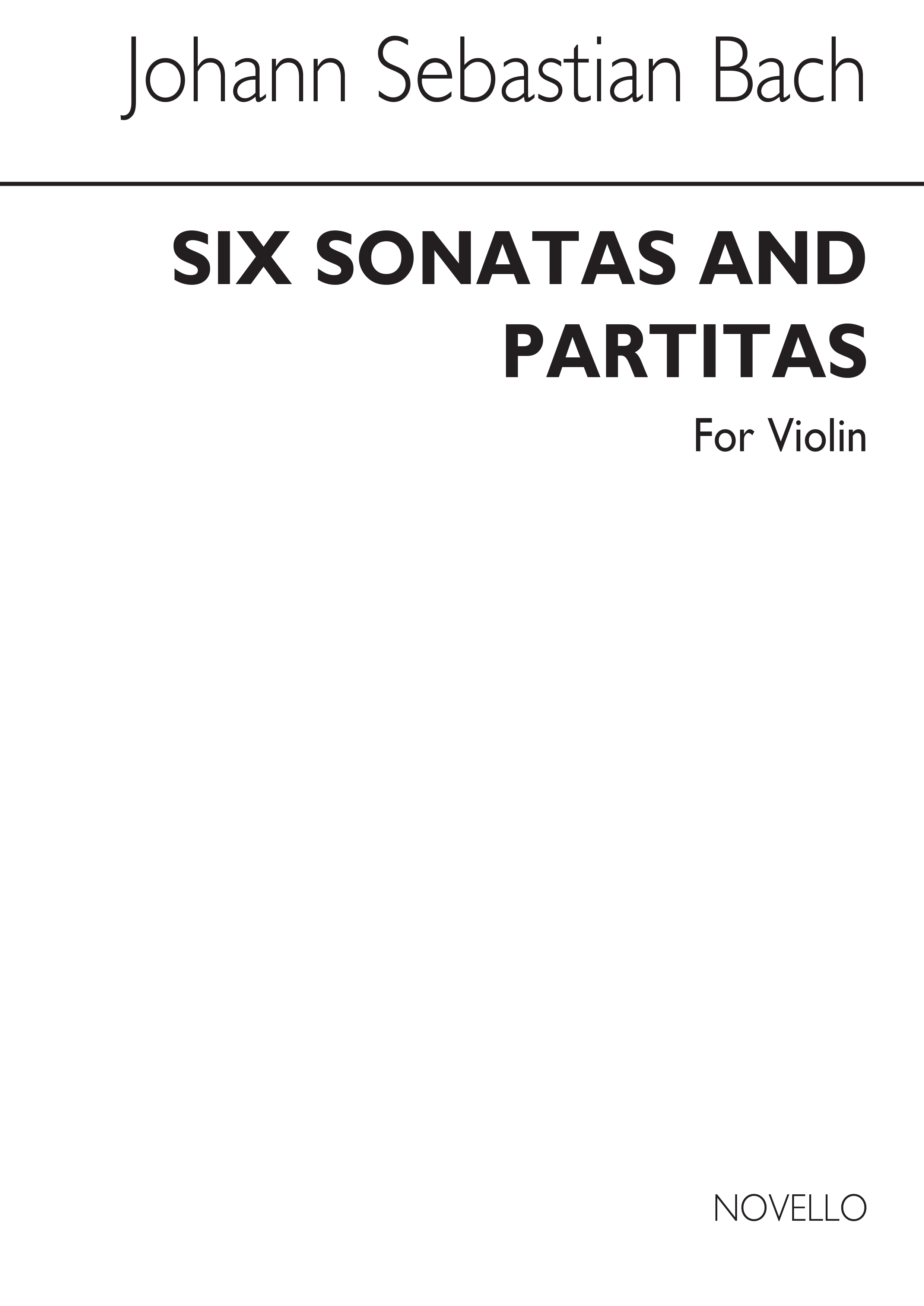 Johann Sebastian Bach: Six Solo Sonatas For Violin: Violin: Instrumental Album