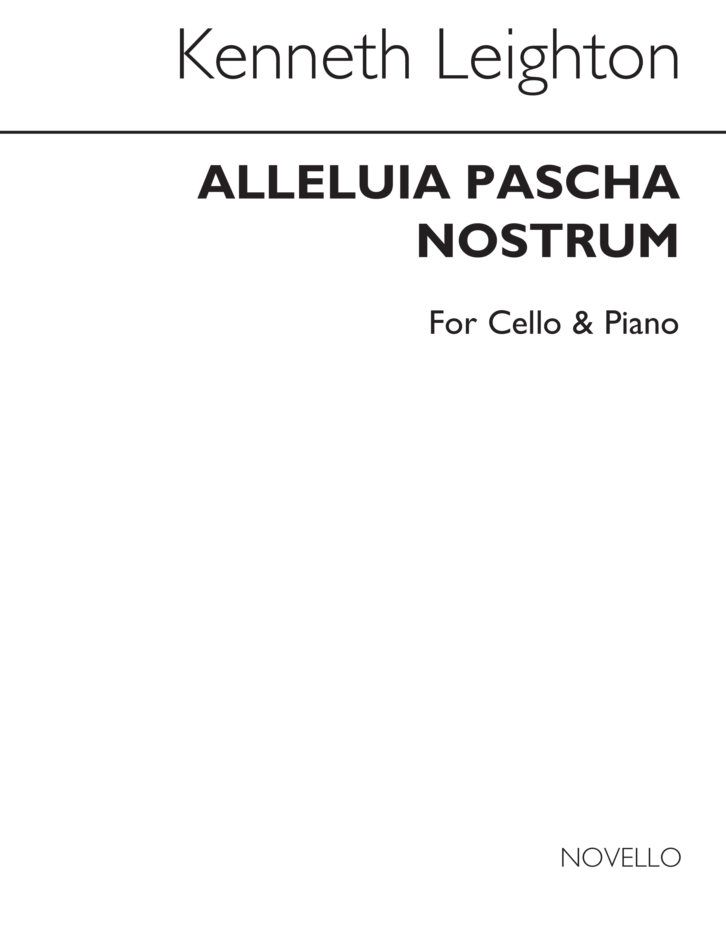 Kenneth Leighton: Alleluia Pascha Nostrum: Cello: Instrumental Work