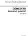Richard Rodney Bennett: Concerto For Wind Quintet: Wind Ensemble: Score