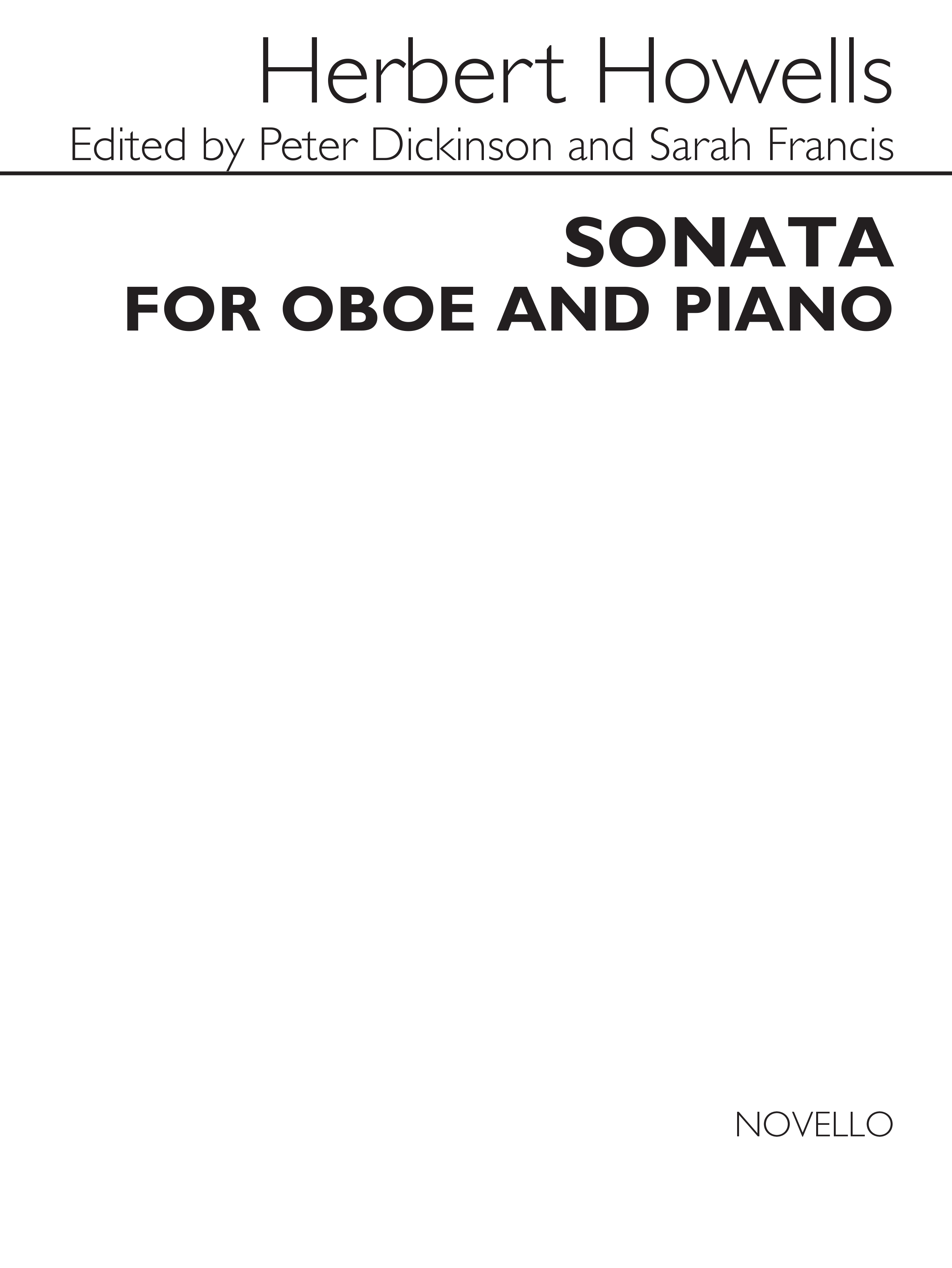 Herbert Howells: Sonata for Oboe and Piano: Oboe: Instrumental Work