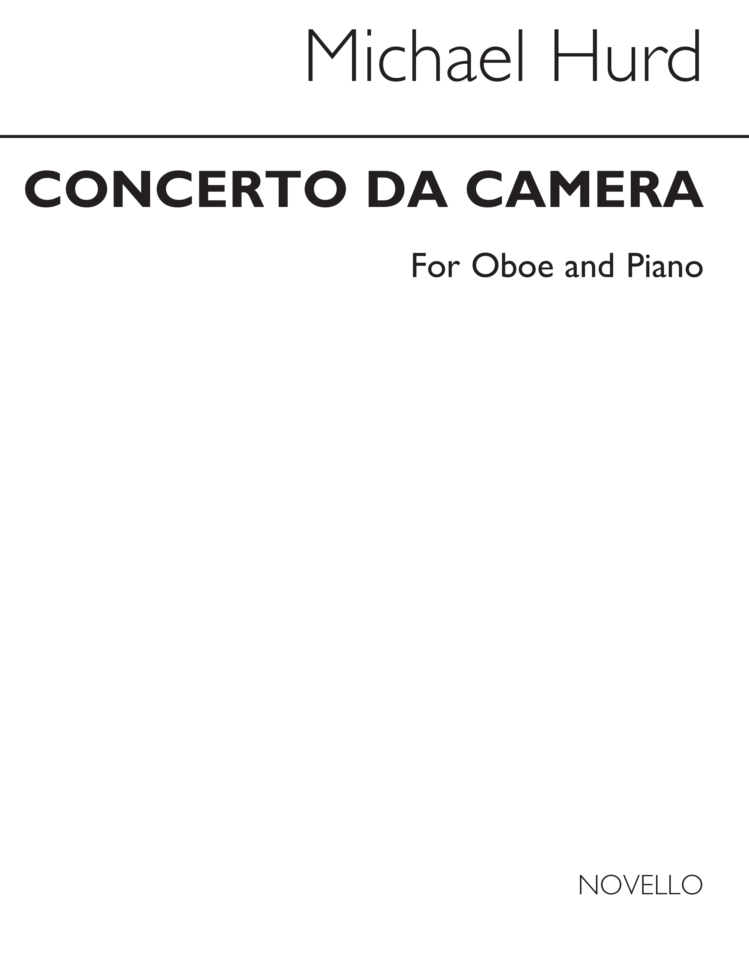 Michael Hurd: Concerto Da Camera: Oboe: Instrumental Work