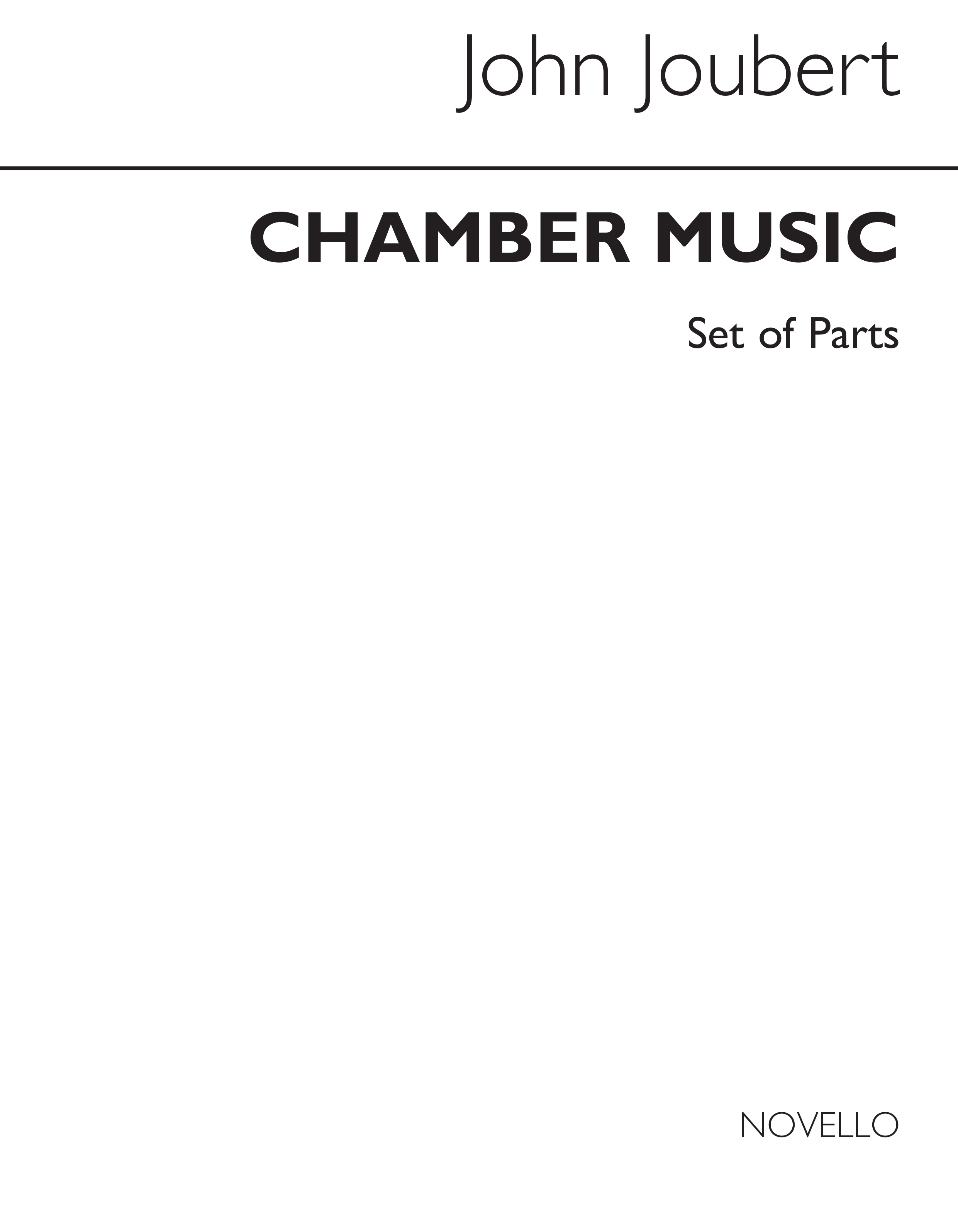 John Joubert: Chamber Music for Brass Ensemble (Parts): Chamber Ensemble: