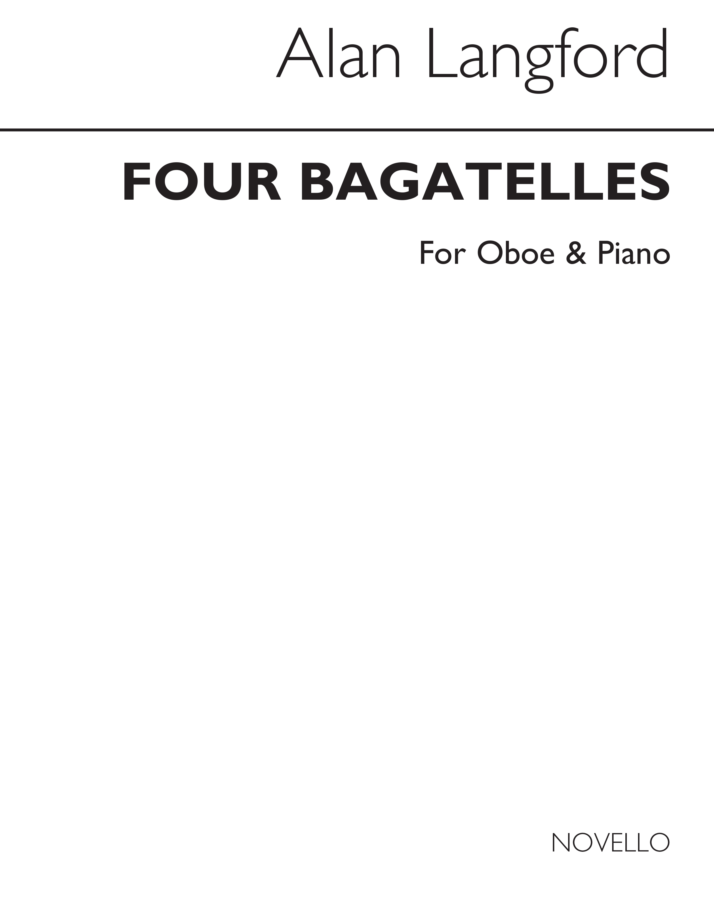 Alan Langford: Four Bagatelles: Oboe: Instrumental Work