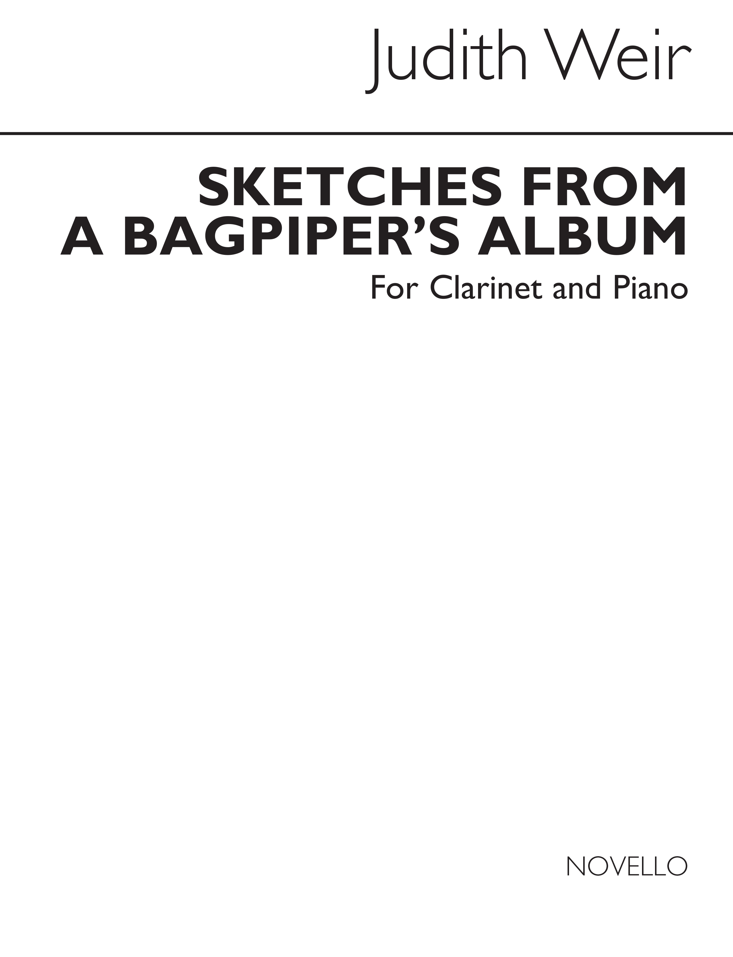 Judith Weir: Sketches From A Bagpiper's Album: Clarinet: Instrumental Album
