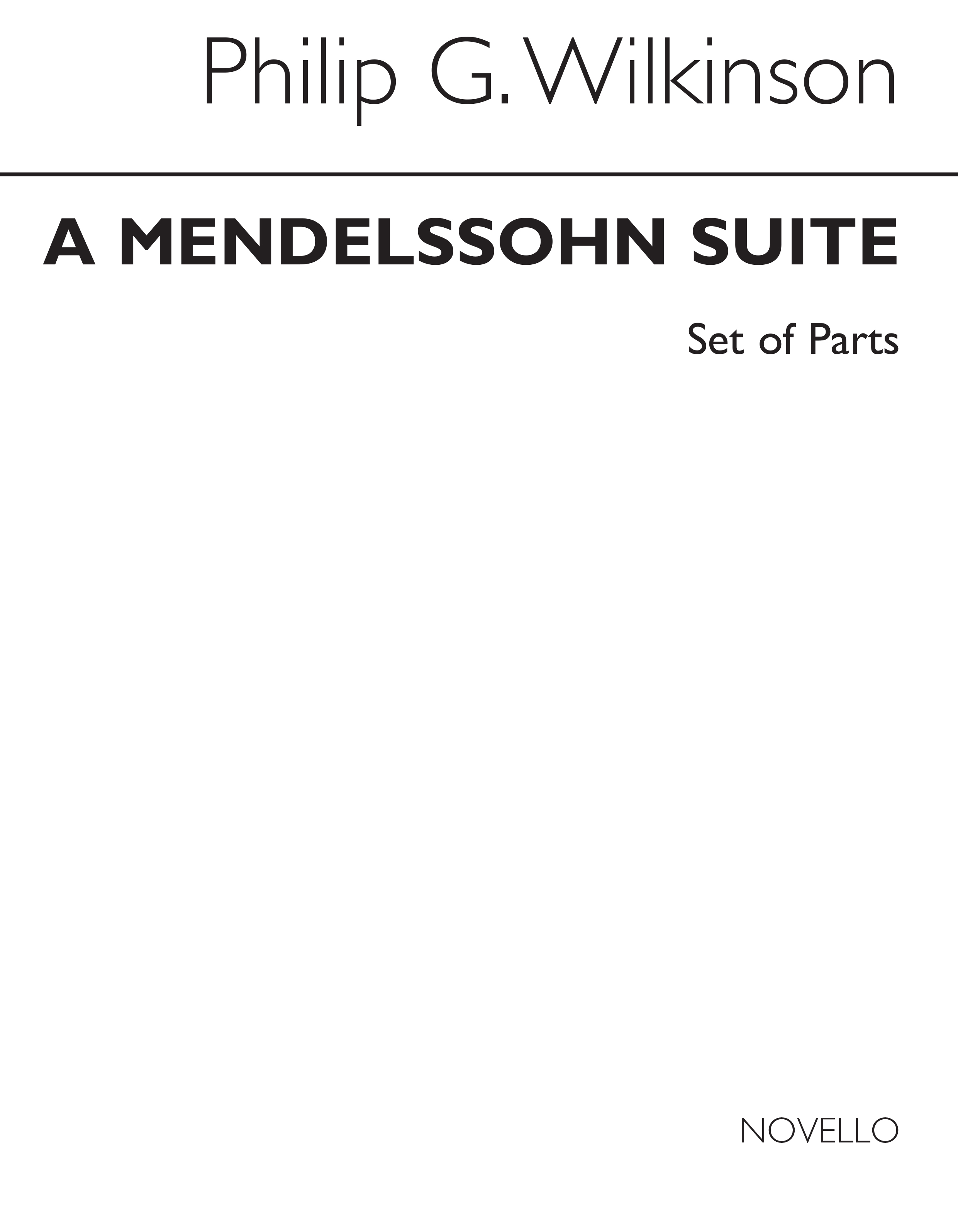 Felix Mendelssohn Bartholdy: Suite For Four Clarinets (Parts): Clarinet: