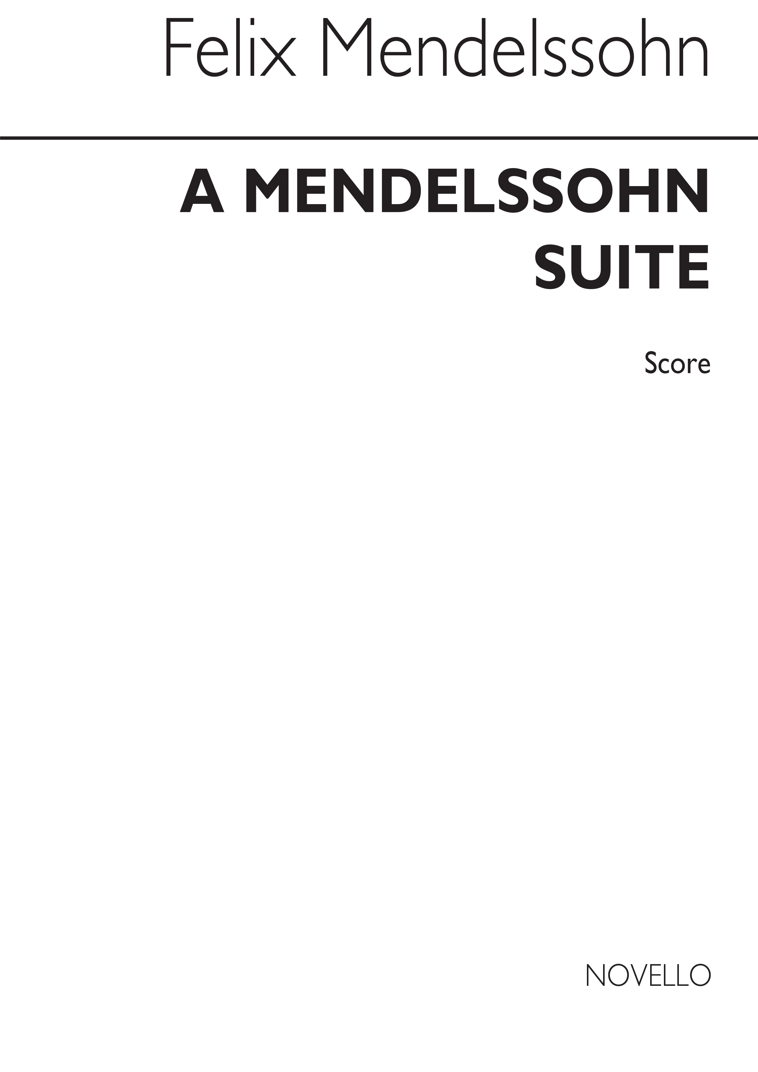 Felix Mendelssohn Bartholdy: Suite For Four Clarinets: Clarinet: Score