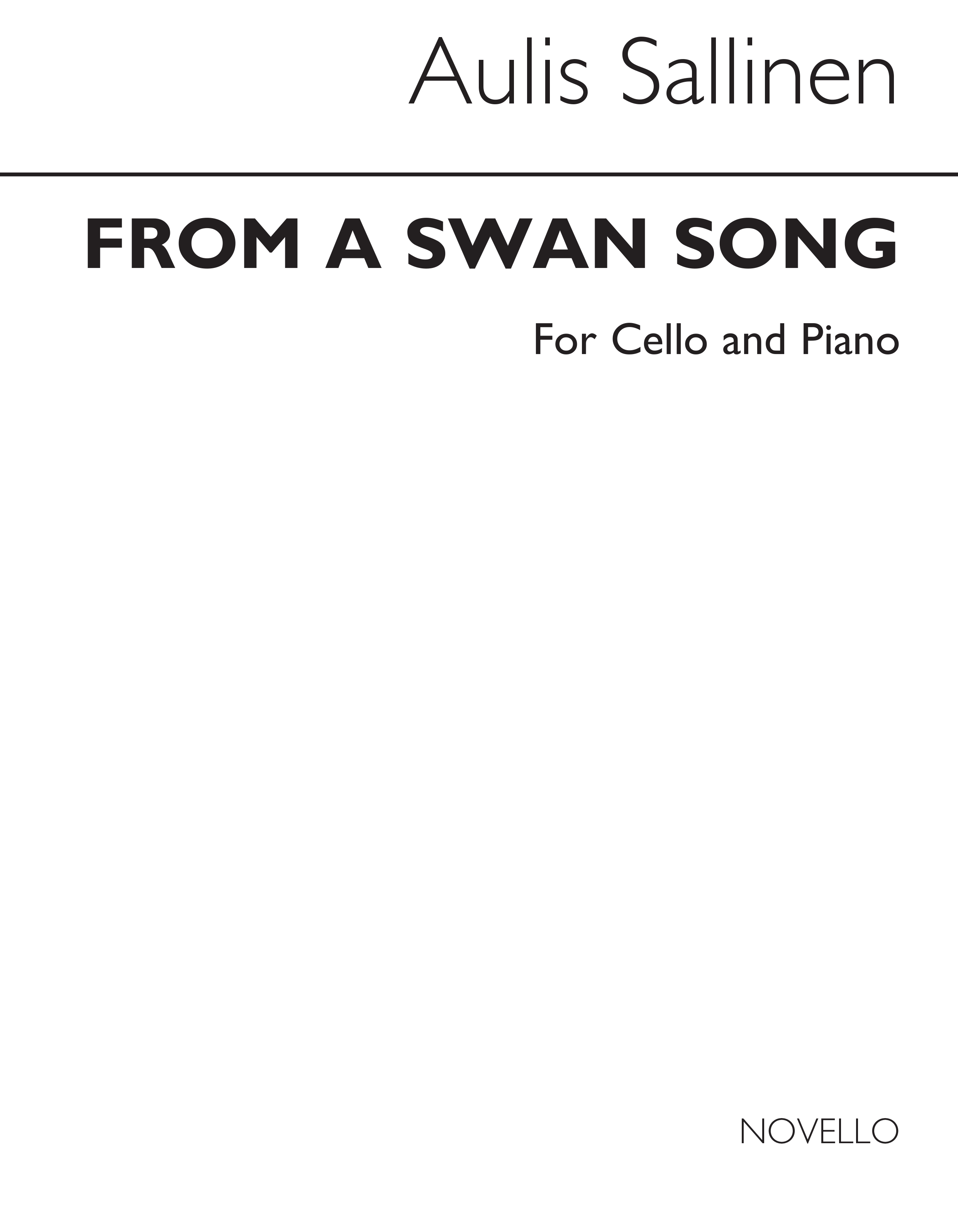 Aulis Sallinen: From A Swan Song Op.67: Cello: Instrumental Work