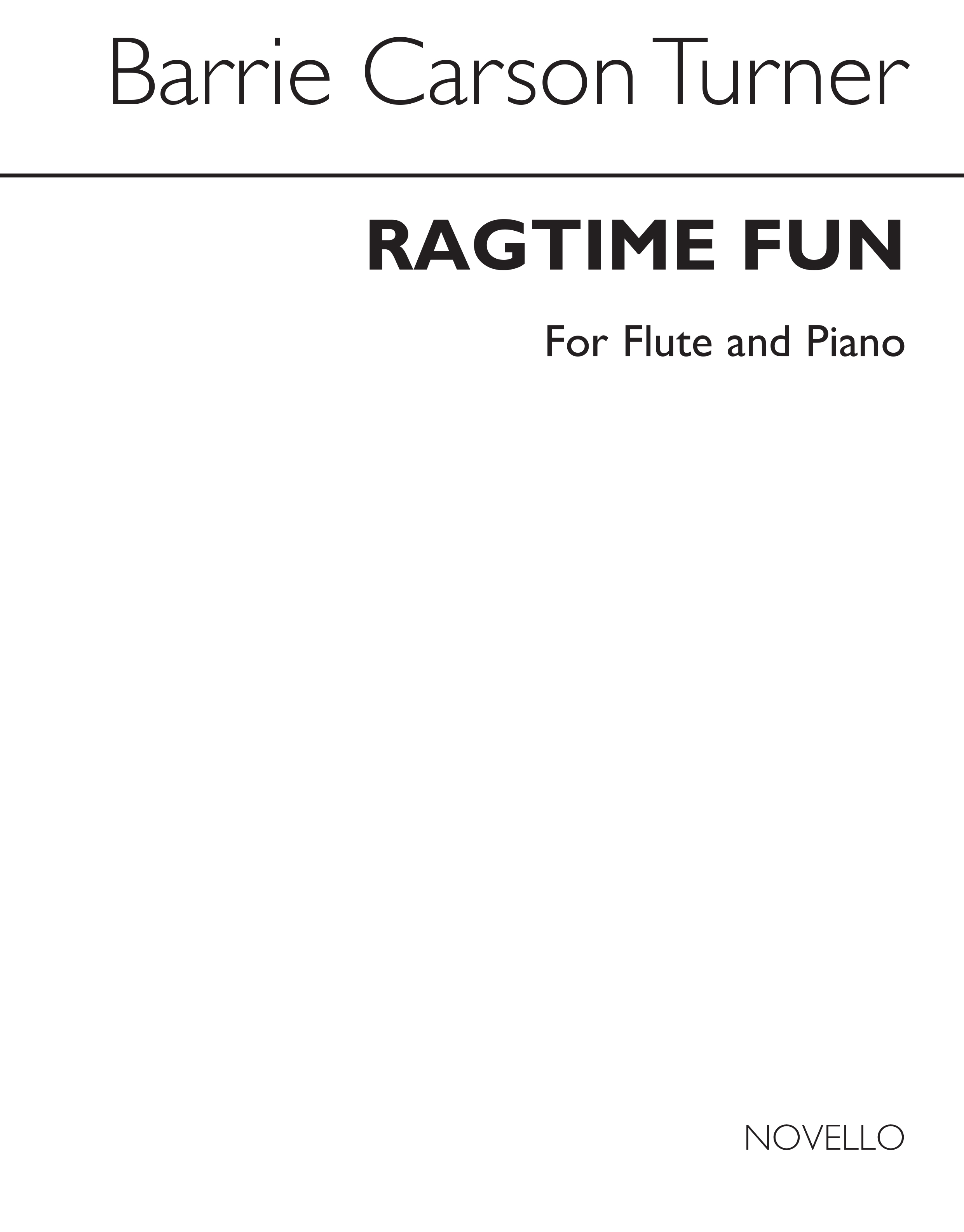 Turner: Ragtime Fun For Flute: Flute: Instrumental Album