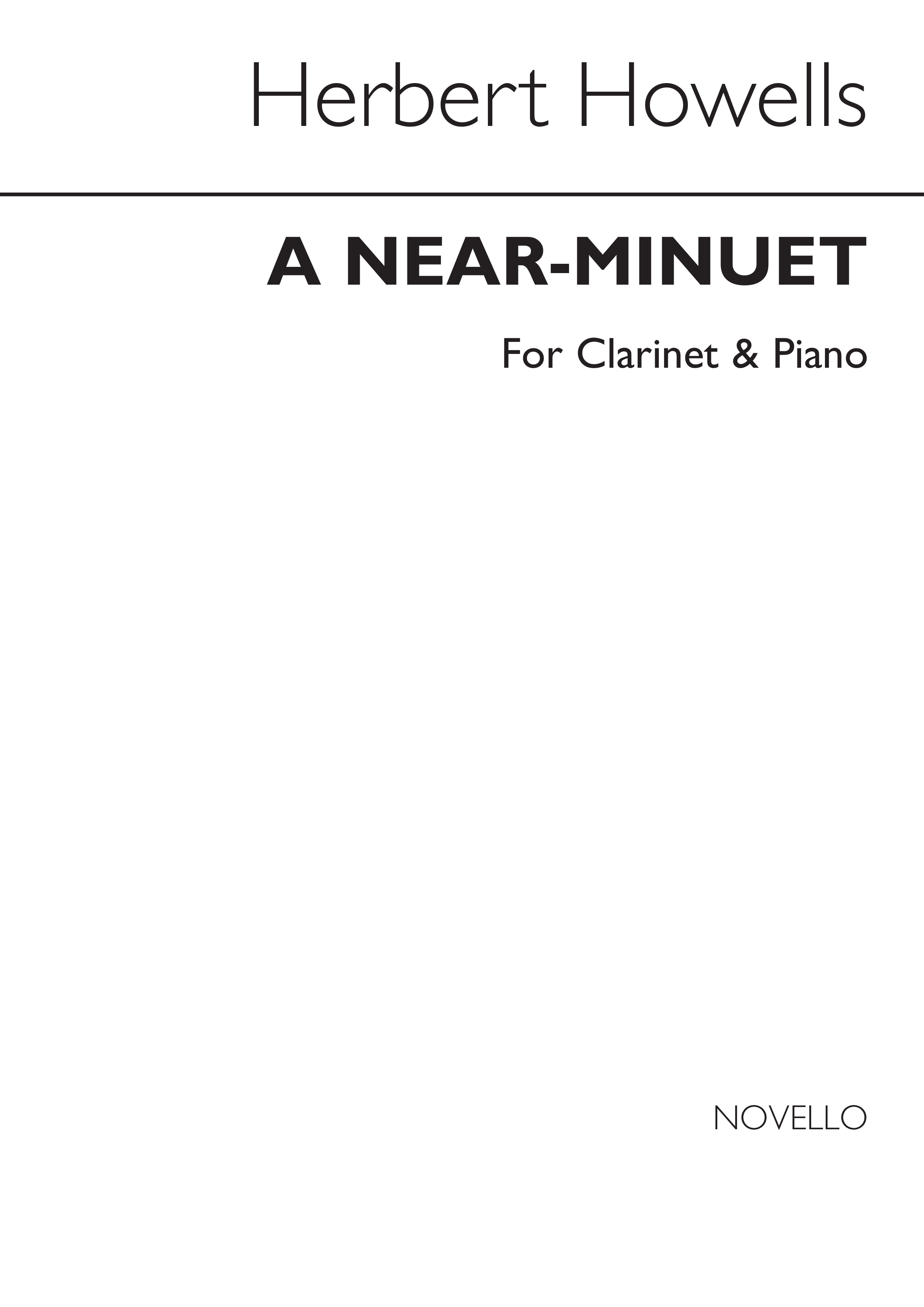 Herbert Howells: A Near Minuet: Clarinet: Instrumental Work