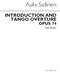 Aulis Sallinen: Introduction And Tango Overture Op.74: Piano: Score