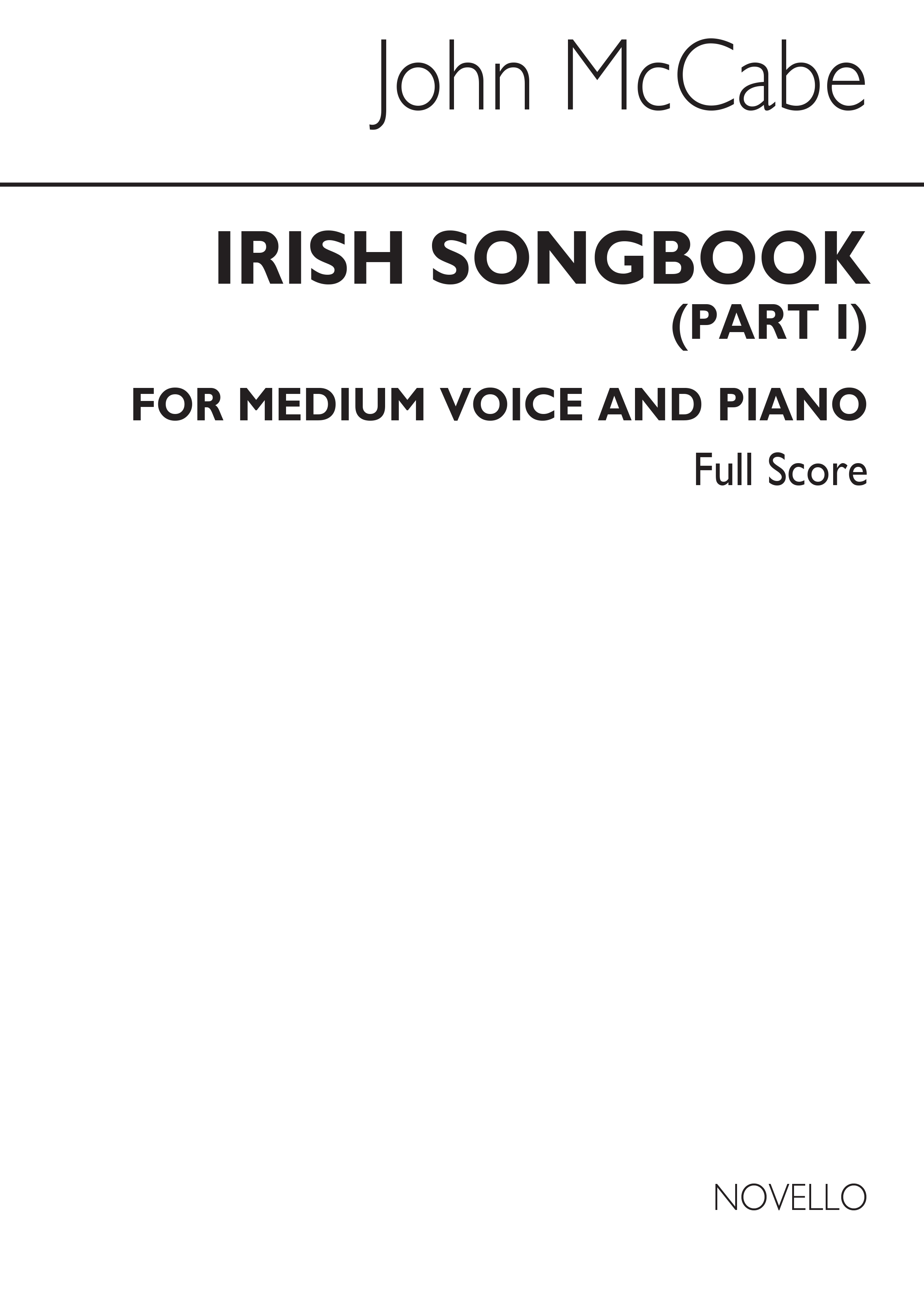Richard Rodney Bennett: Irish Songbook (Part 1): Medium Voice: Score