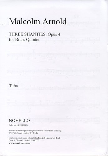 Malcolm Arnold: Three Shanties Op.4 (Parts): Brass Ensemble: Instrumental Work