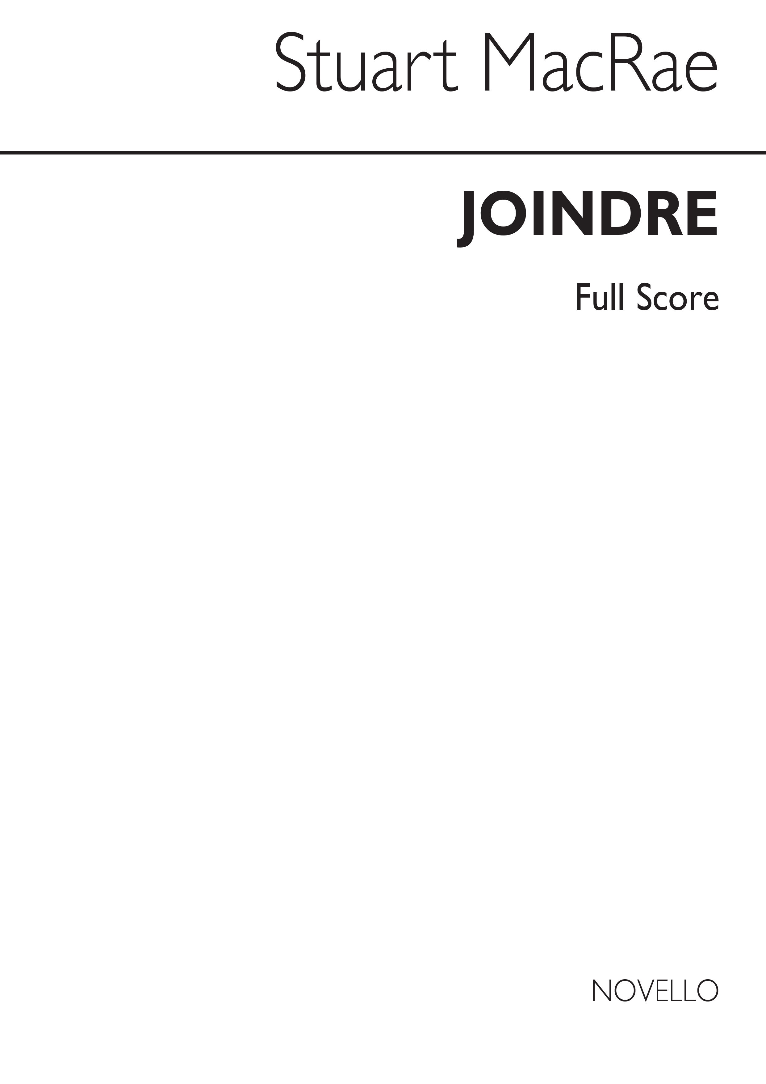 Stuart MacRae: Joindre for Woodwind Quintet: Wind Ensemble: Score