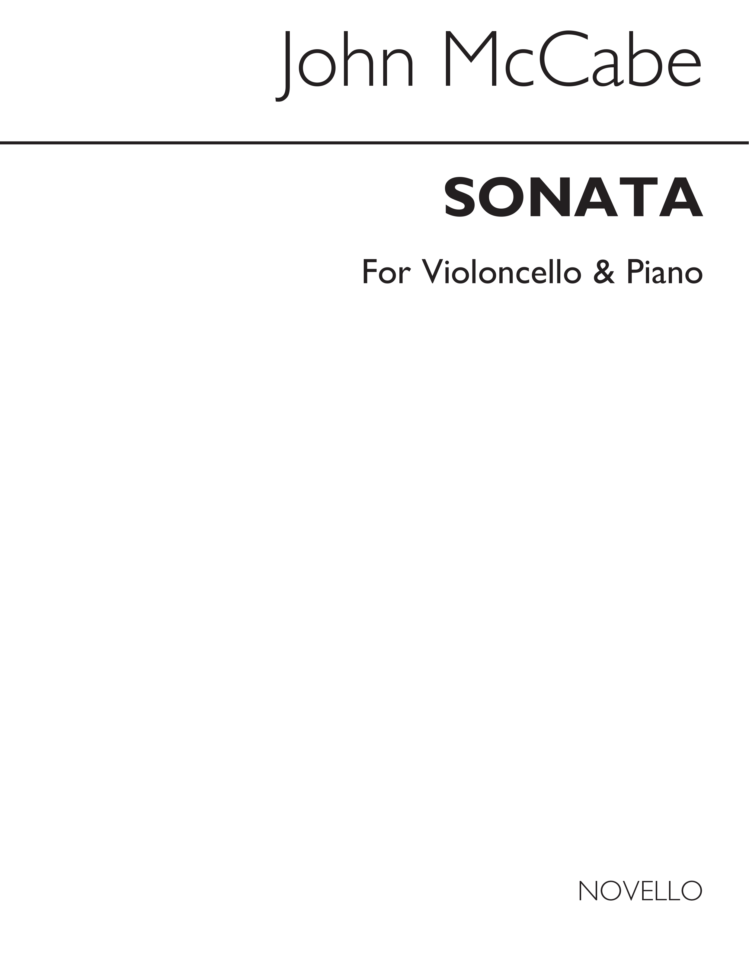 John McCabe: Sonata: Cello: Instrumental Work