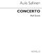 Aulis Sallinen: Concerto: Oboe Solo: Score
