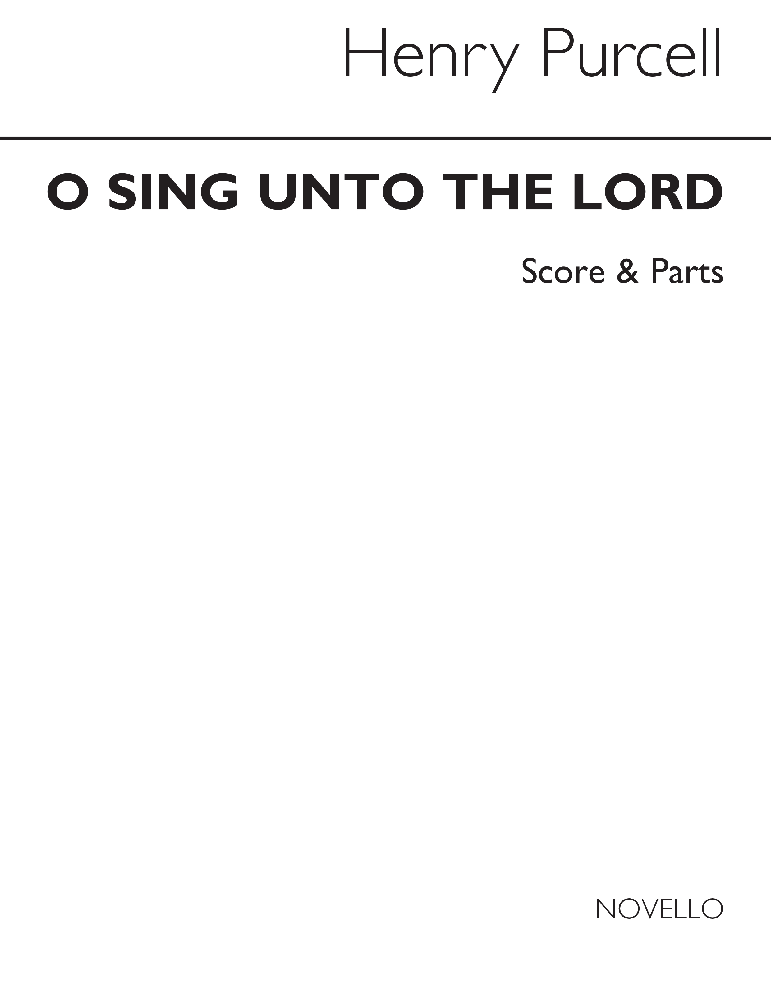 Henry Purcell: O Sing Unto The Lord